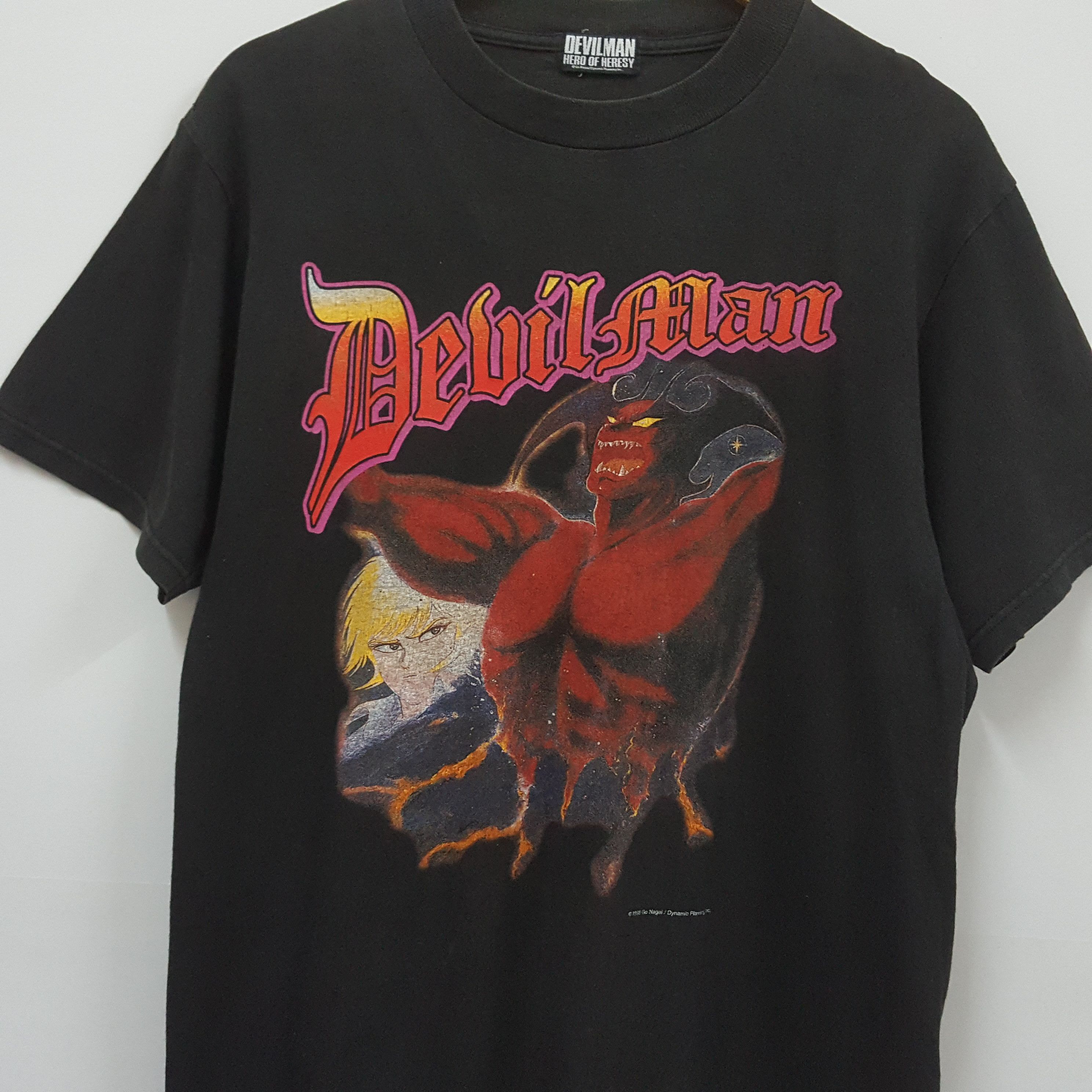 Cartoon Network × Japanese Brand × Vintage Vintage 90's DEVILMAN Japanese manga series Demon Lord tees Size US M / EU 48-50 / 2 - 4 Thumbnail