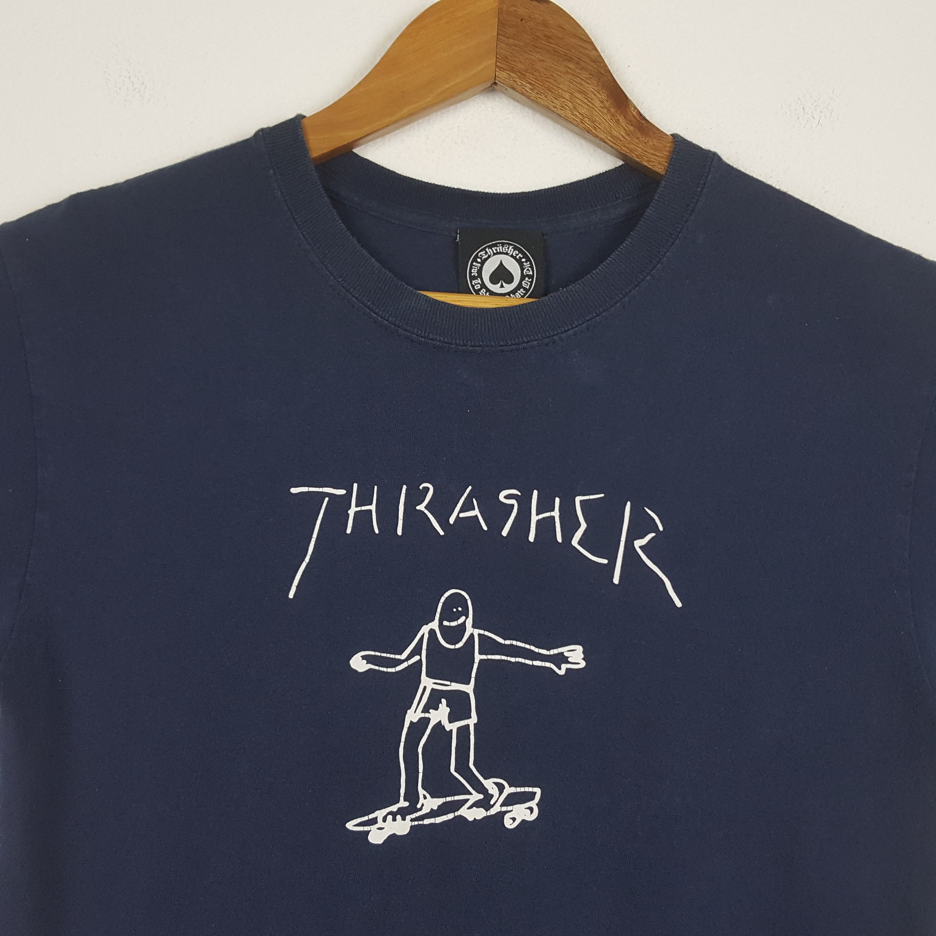 Thrasher × Vintage Vintage THRASHER ©Pushead Skateboard Design T-shirt Size US S / EU 44-46 / 1 - 4 Thumbnail
