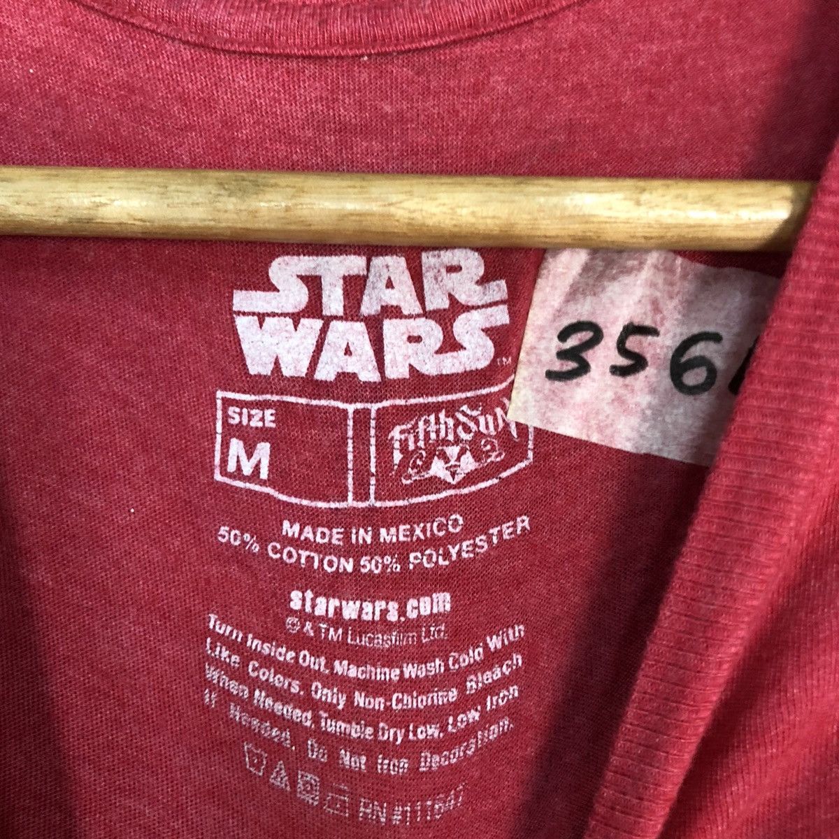 Star Wars × Vintage Star Wars Red Short Sleeve Tshirt #3564 Size US M / EU 48-50 / 2 - 10 Thumbnail