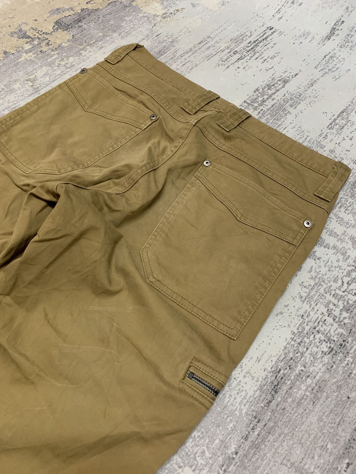 Japanese Brand Blue Way Moto Utility Cargo Pants Khaki Multi Pocket 30 Size US 31 - 9 Thumbnail