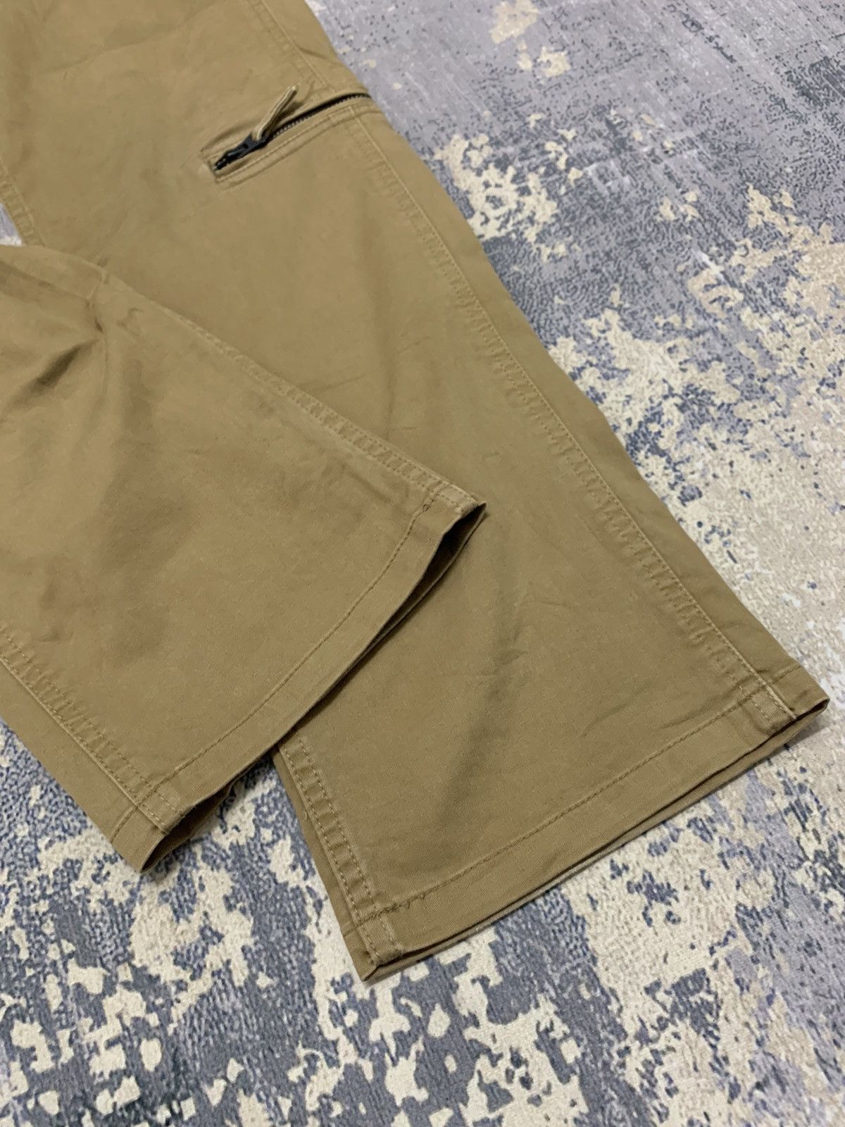 Japanese Brand Blue Way Moto Utility Cargo Pants Khaki Multi Pocket 30 Size US 31 - 4 Thumbnail