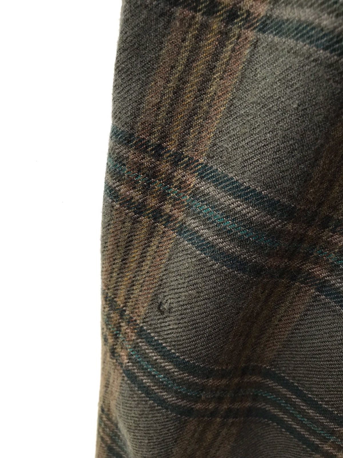 Japanese Brand × Vintage Vintage Japanese Wool Checked Baggy Trousers Pants Size US 26 / EU 42 - 5 Thumbnail