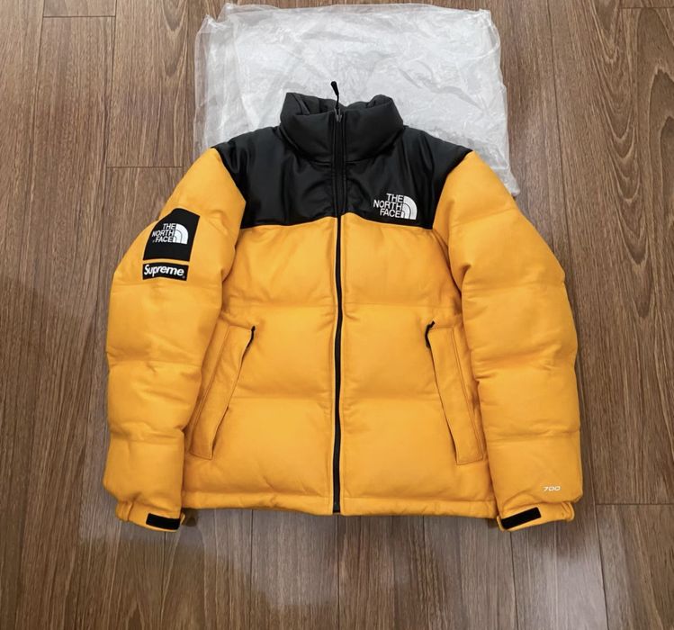 Supreme Supreme x The North Face 17fw leather Nuptse Jacket | Grailed