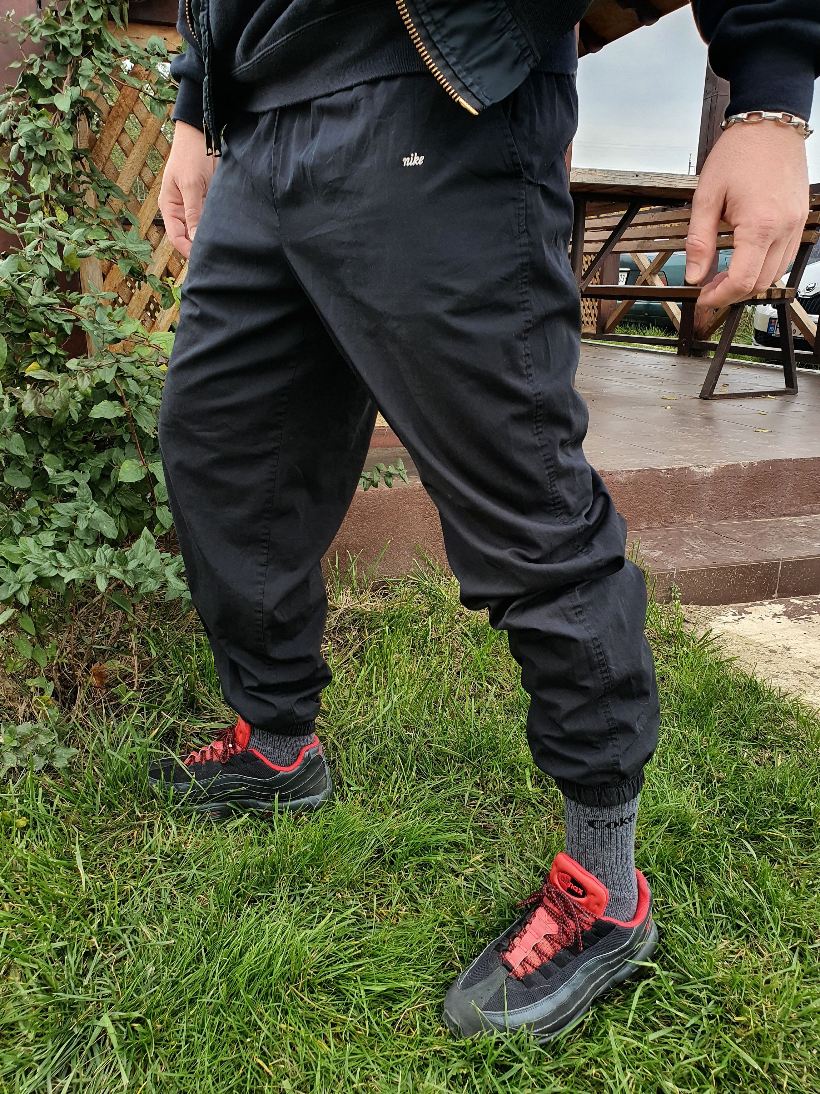 Nike × Vintage 90s Rare Nike Swoosh Nylon Sport Trousers Pants Size US 32 / EU 48 - 6 Thumbnail