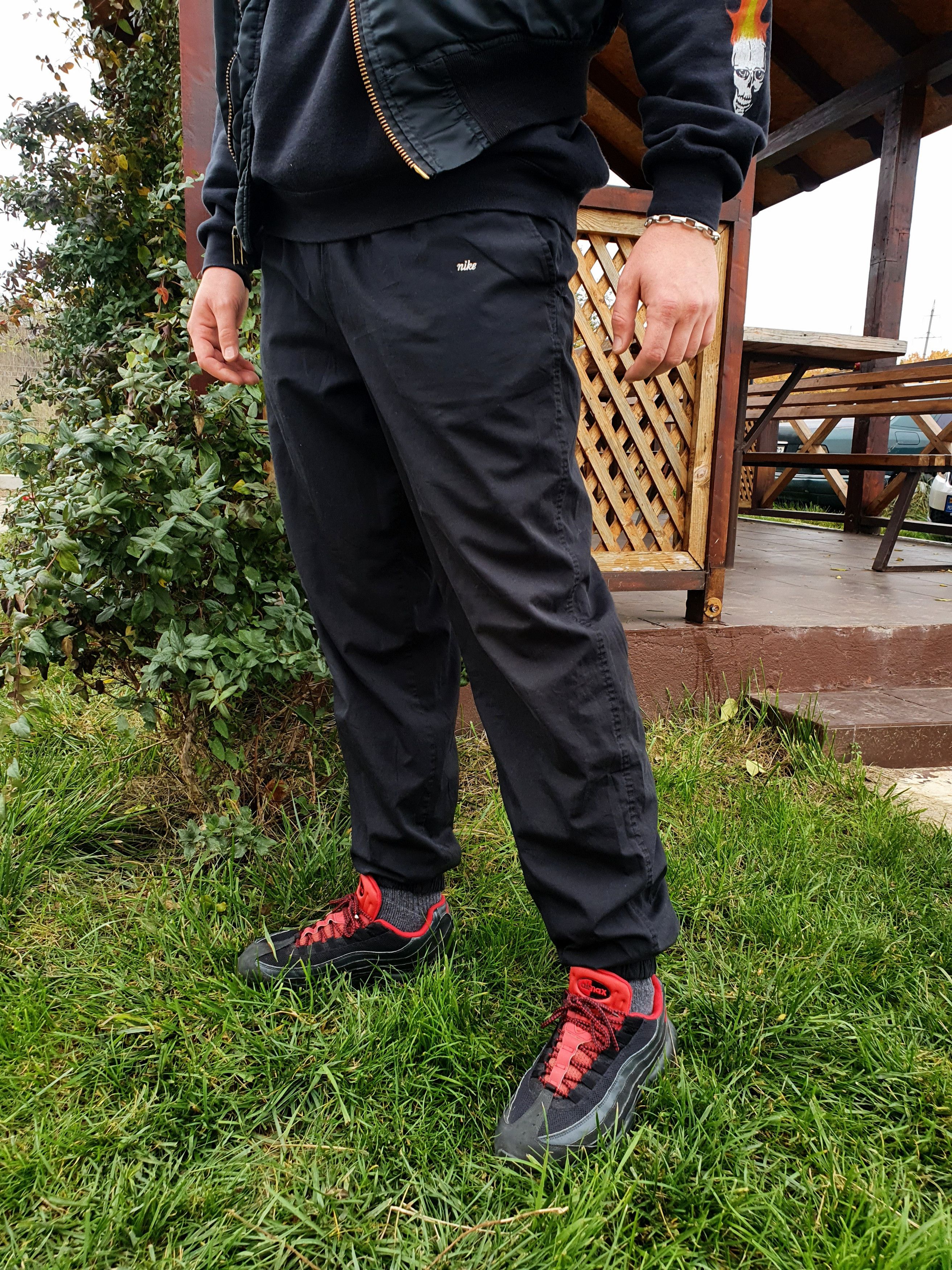 Nike × Vintage 90s Rare Nike Swoosh Nylon Sport Trousers Pants Size US 32 / EU 48 - 12 Thumbnail