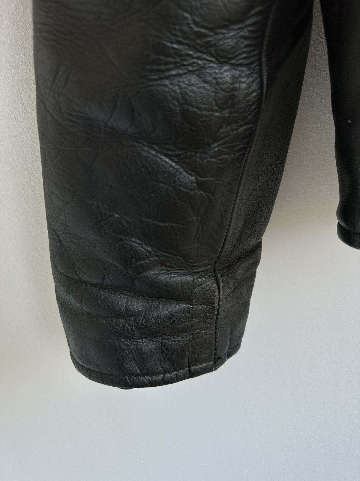 Genuine Leather × Vintage Vintage 90s Real Leather Moto Biker Jacket Size US L / EU 52-54 / 3 - 8 Thumbnail
