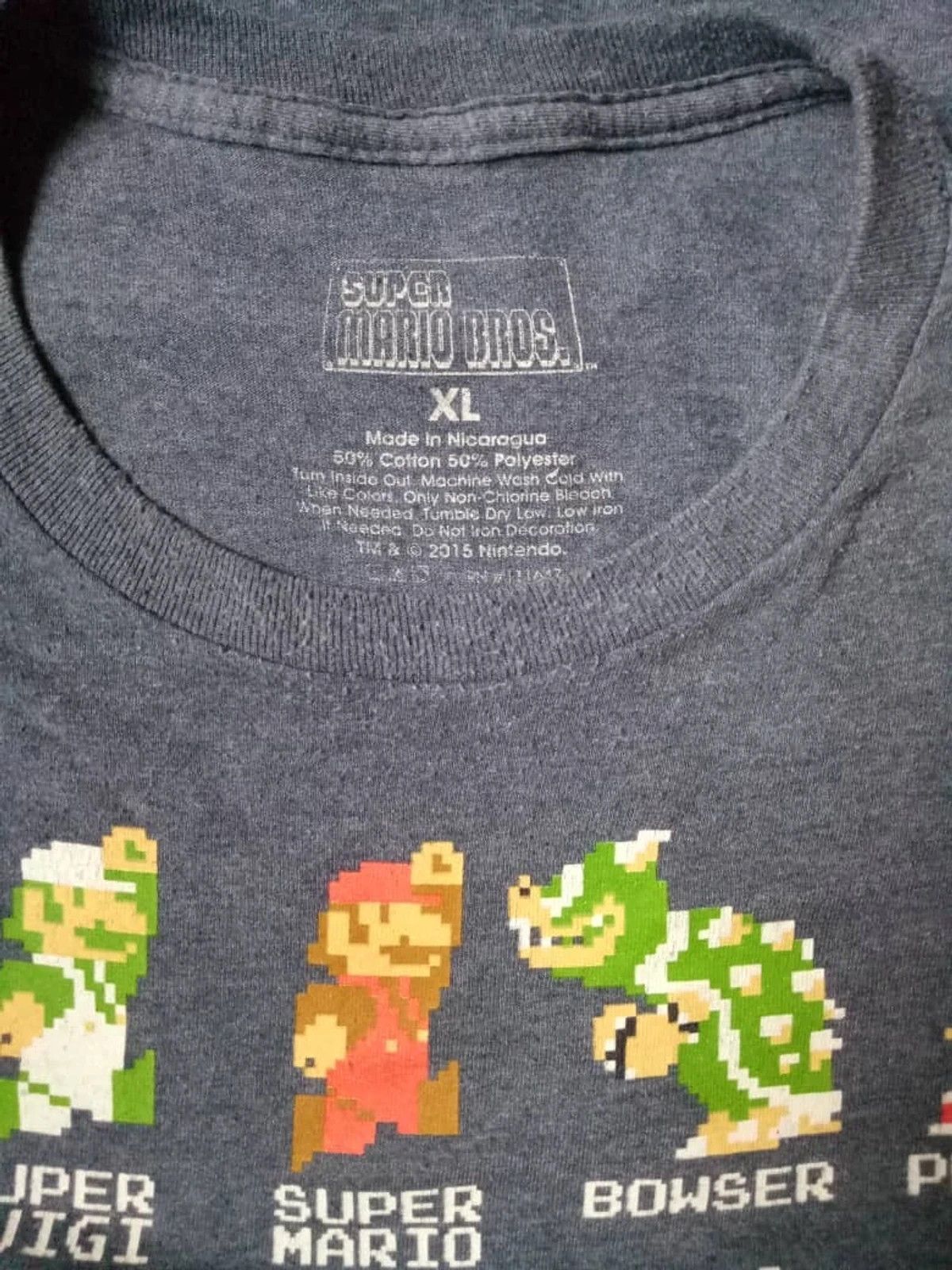 Cartoon Network 💥SUPER MARIO games cartoon character nintendo tee shirt Size US XL / EU 56 / 4 - 2 Thumbnail