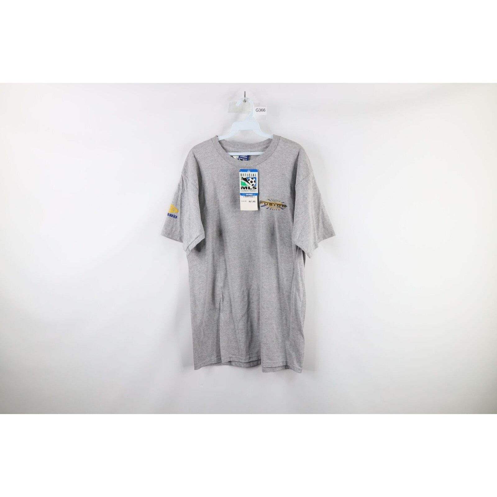 image of Nos VTG 90's Umbro Miami Fusion Inter Miami Soccer T-Shirt in Grey, Men's (Size Large)