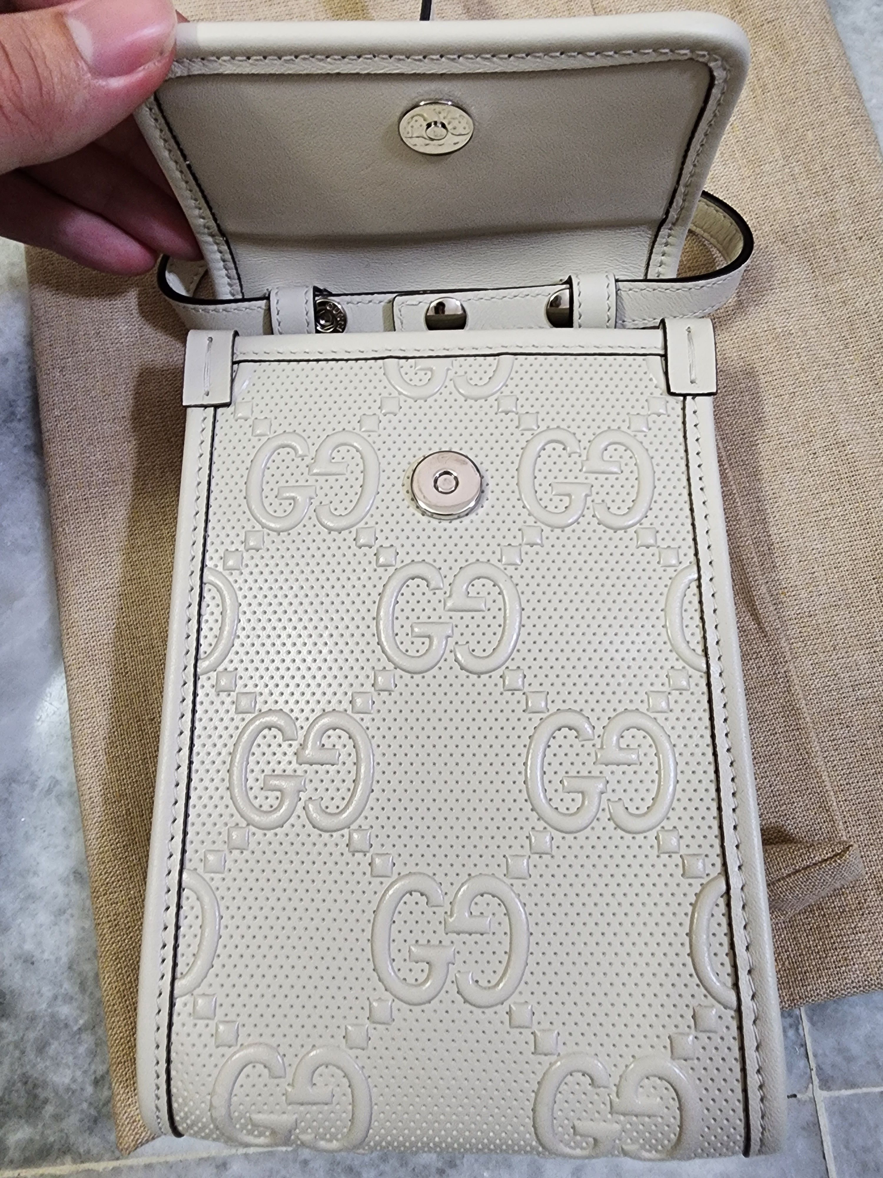 Gucci GG Embossed Mini Leather Bag Size ONE SIZE - 8 Thumbnail