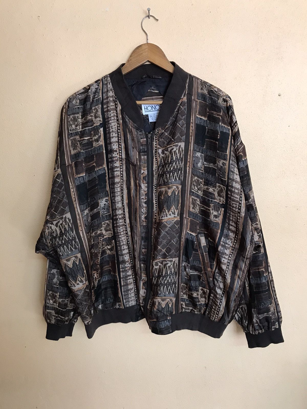Japanese Brand RARE HONORS LIKE BOMBERS JACKET BAROQUE SILK Size US XL / EU 56 / 4 - 1 Thumbnail