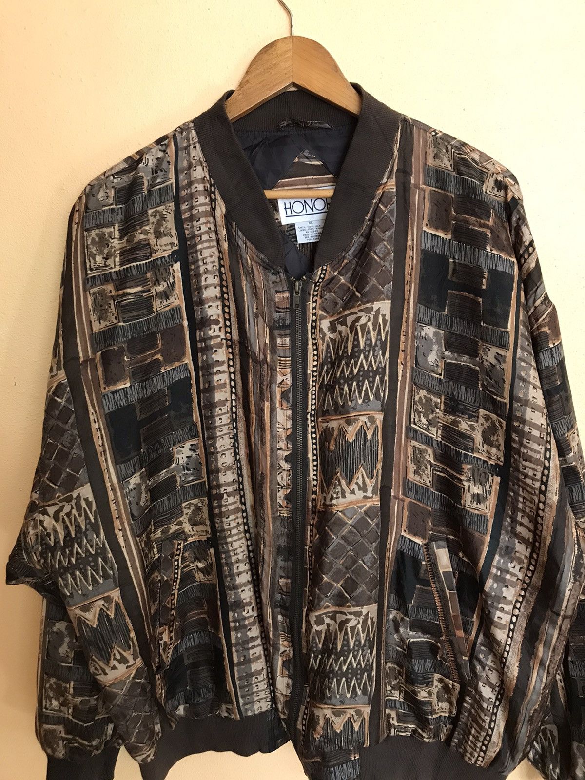 Japanese Brand RARE HONORS LIKE BOMBERS JACKET BAROQUE SILK Size US XL / EU 56 / 4 - 5 Thumbnail