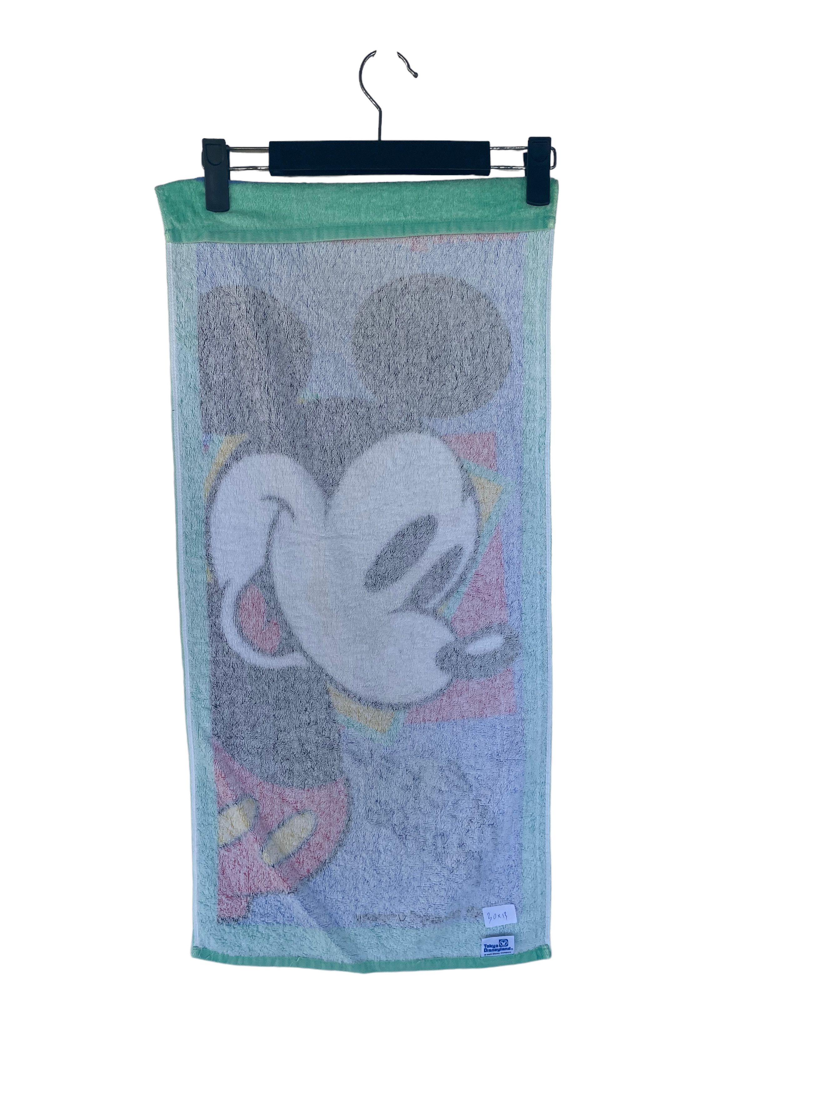 Disney MICKEY MOUSE Tokyo Walt Disneyland rare Face / Hand Towel Size ONE SIZE - 2 Thumbnail