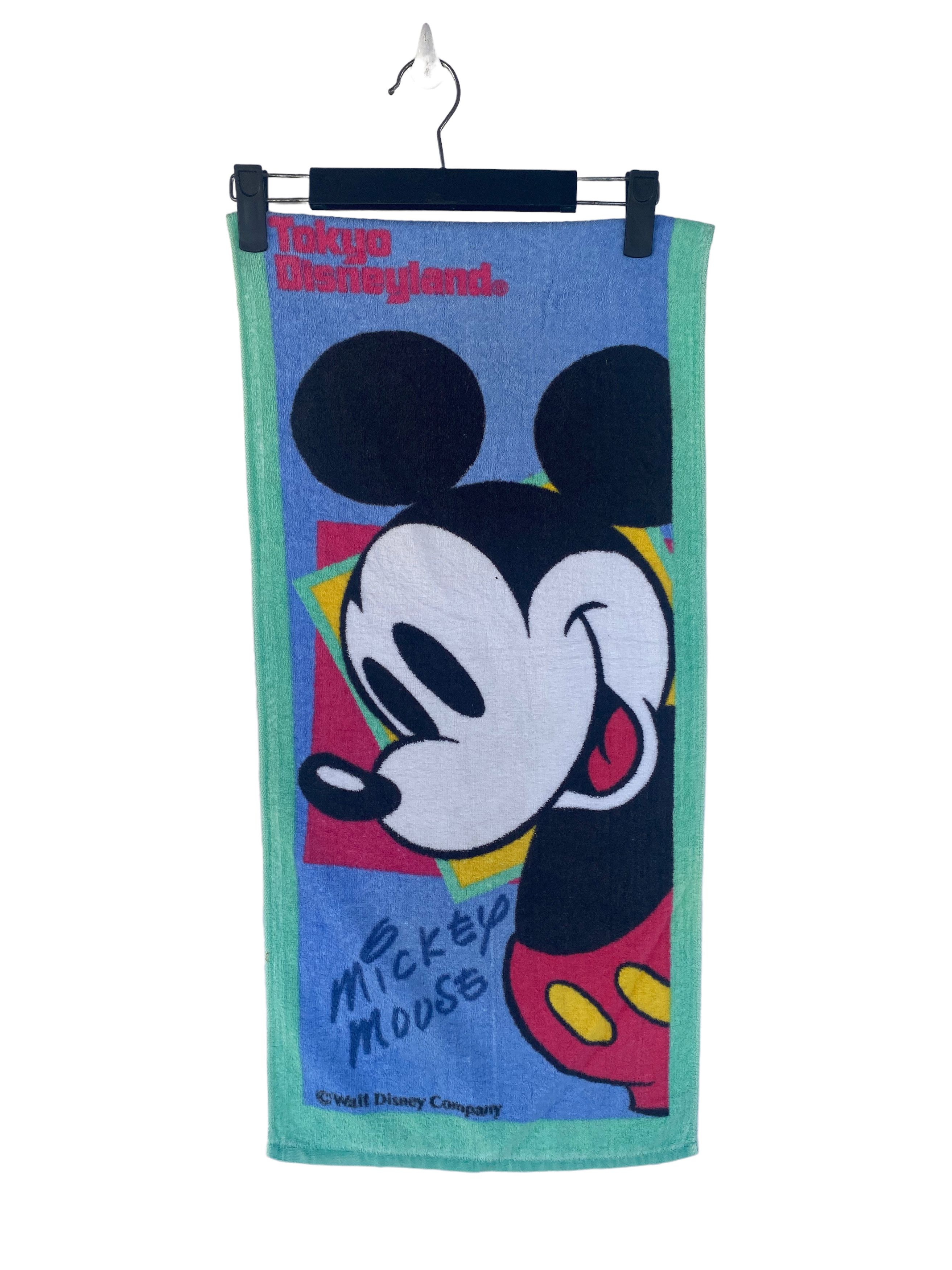 Disney MICKEY MOUSE Tokyo Walt Disneyland rare Face / Hand Towel Size ONE SIZE - 1 Thumbnail