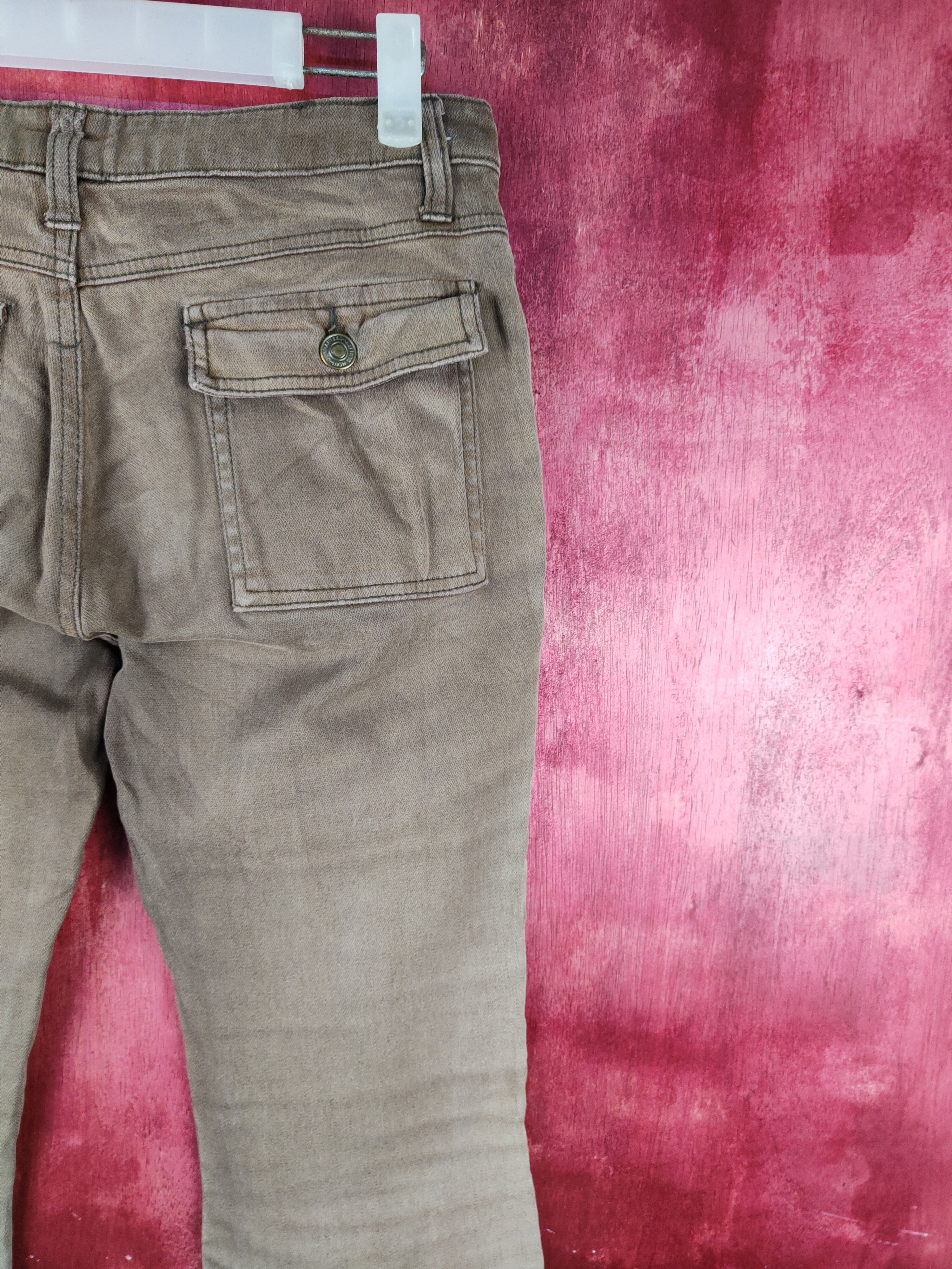 Japanese Brand DL Daily Topics Brown Multipocket Bootcut Pants #S764 Size 29" - 10 Thumbnail