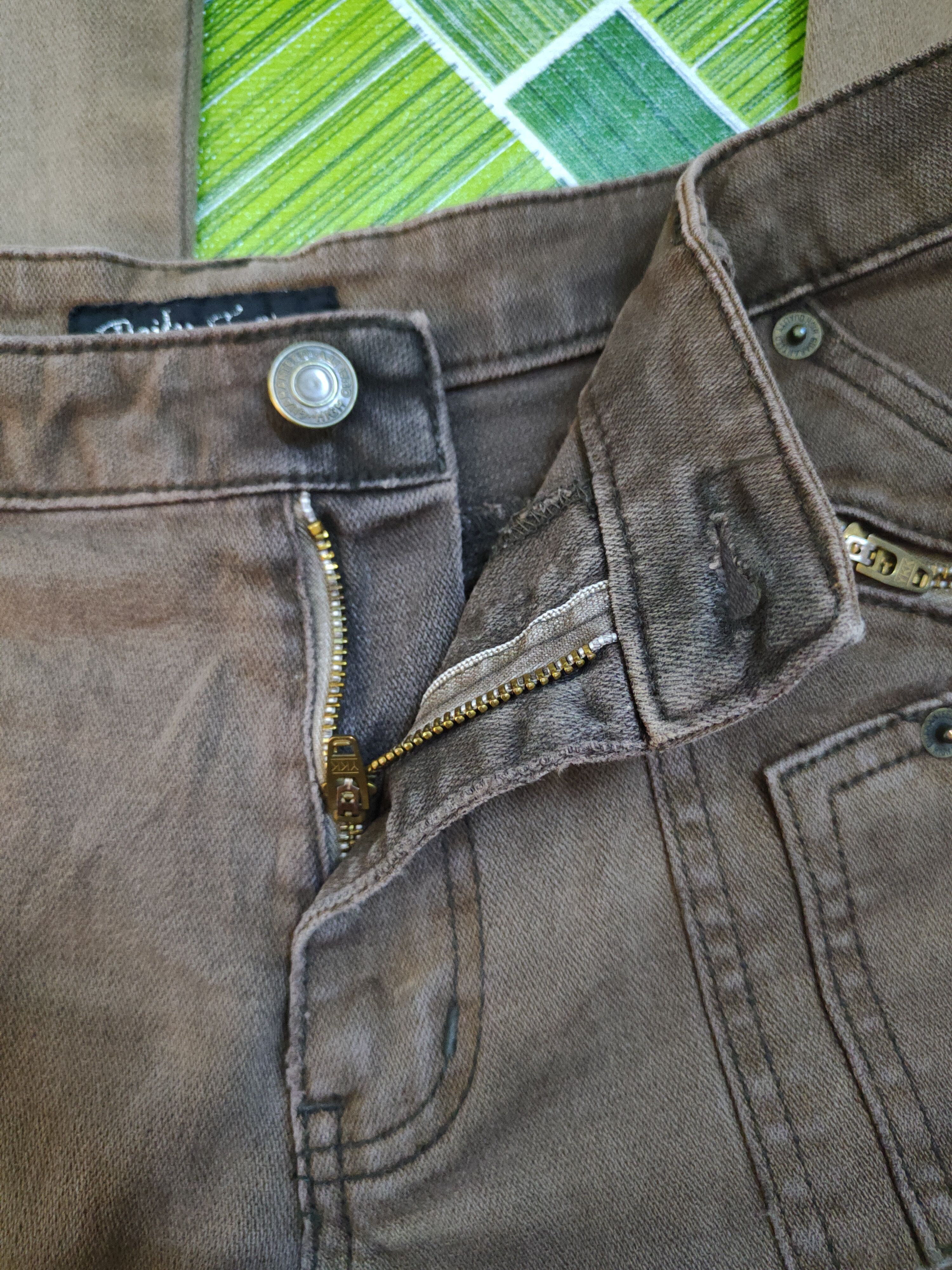 Japanese Brand DL Daily Topics Brown Multipocket Bootcut Pants #S764 Size 29" - 12 Thumbnail
