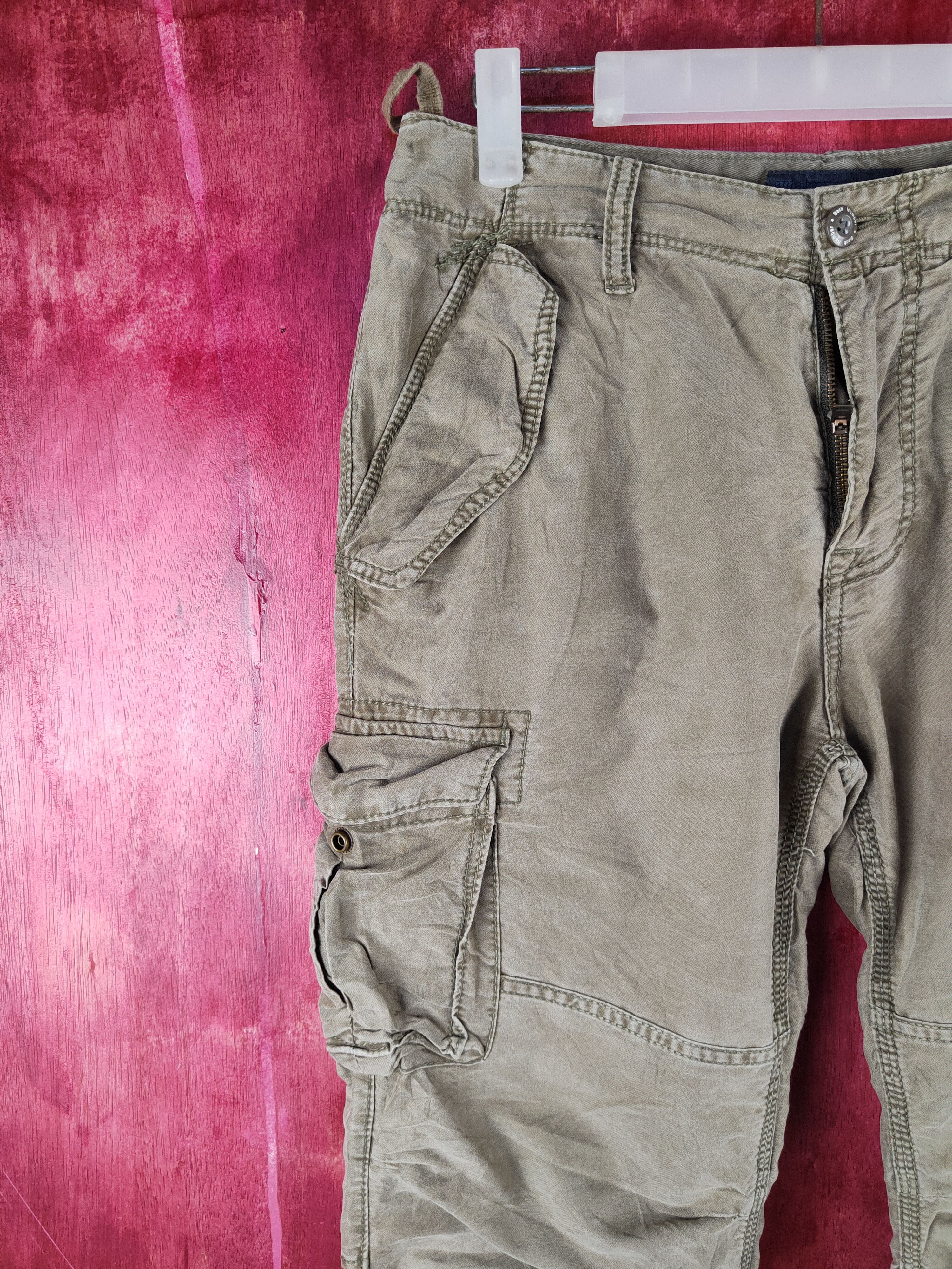 Japanese Brand Back Number Brown Multipocket Tactical Cargo Pants #S748 Size US 30 / EU 46 - 3 Thumbnail