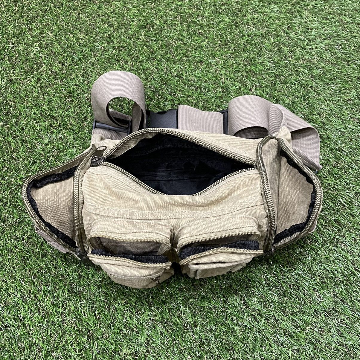 Vintage Vintage Y2K Khaki Utility Waist Bag Streetwear Punk Slim OS Size ONE SIZE - 5 Thumbnail
