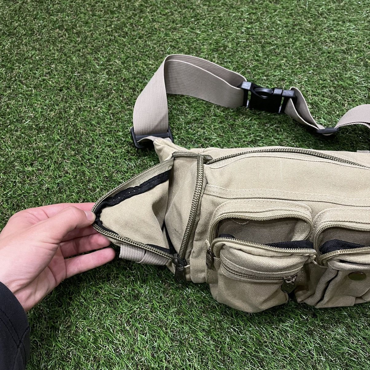 Vintage Vintage Y2K Khaki Utility Waist Bag Streetwear Punk Slim OS Size ONE SIZE - 4 Thumbnail