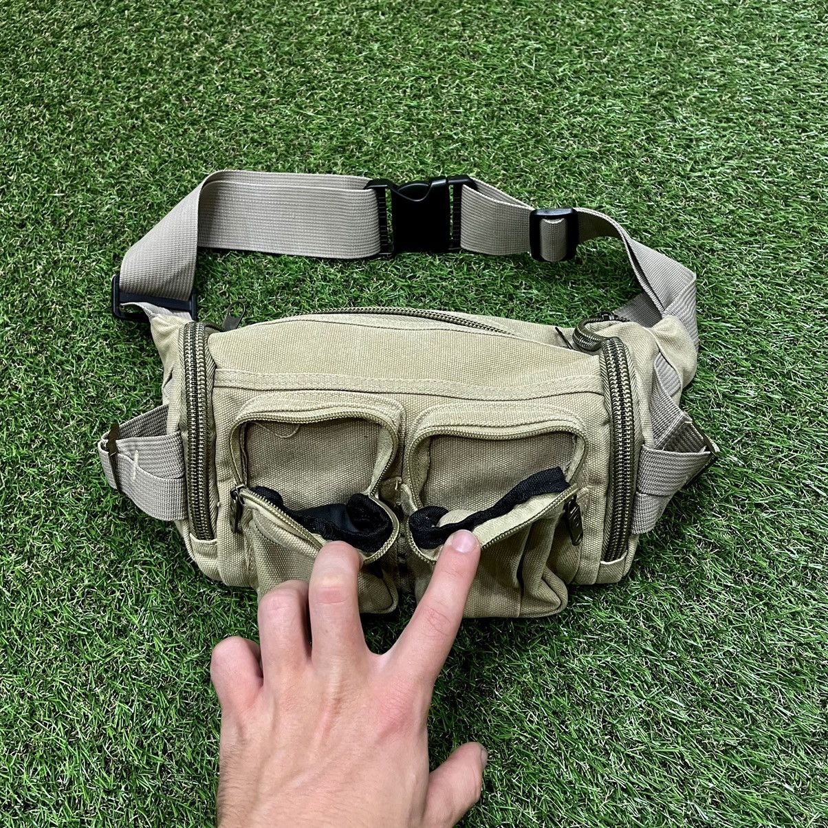 Vintage Vintage Y2K Khaki Utility Waist Bag Streetwear Punk Slim OS Size ONE SIZE - 3 Thumbnail