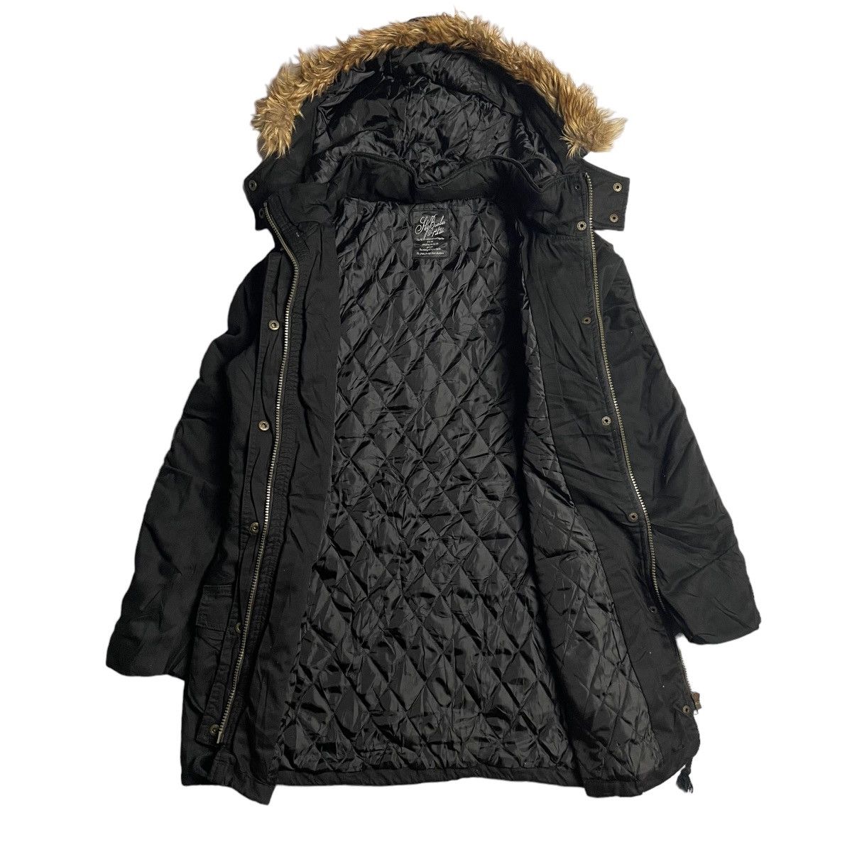 If Six Was Nine 🇯🇵 SKY BOMBER PUNK GOTHIC FUR HOODIE JACKET Size US L / EU 52-54 / 3 - 3 Thumbnail