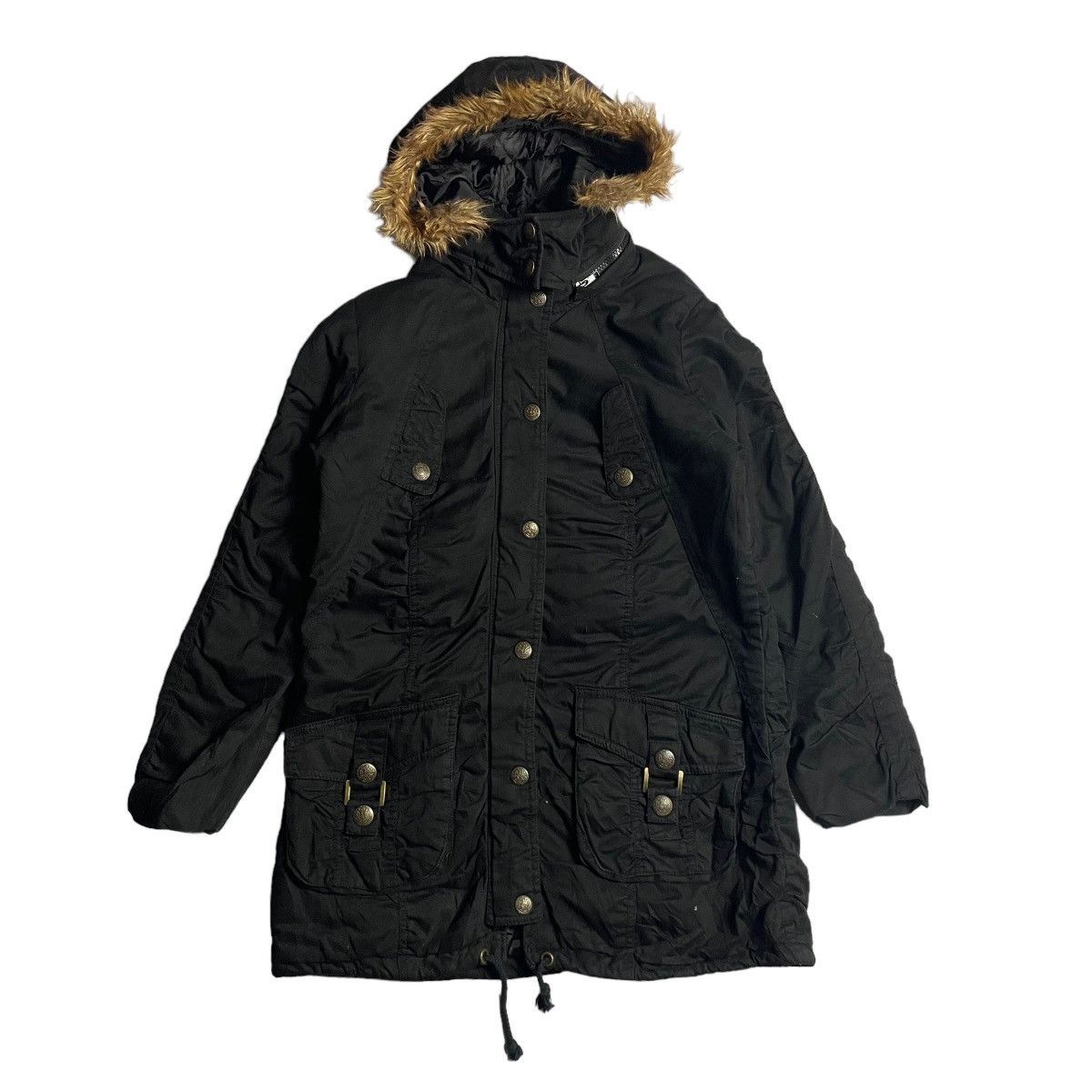 If Six Was Nine 🇯🇵 SKY BOMBER PUNK GOTHIC FUR HOODIE JACKET Size US L / EU 52-54 / 3 - 1 Thumbnail