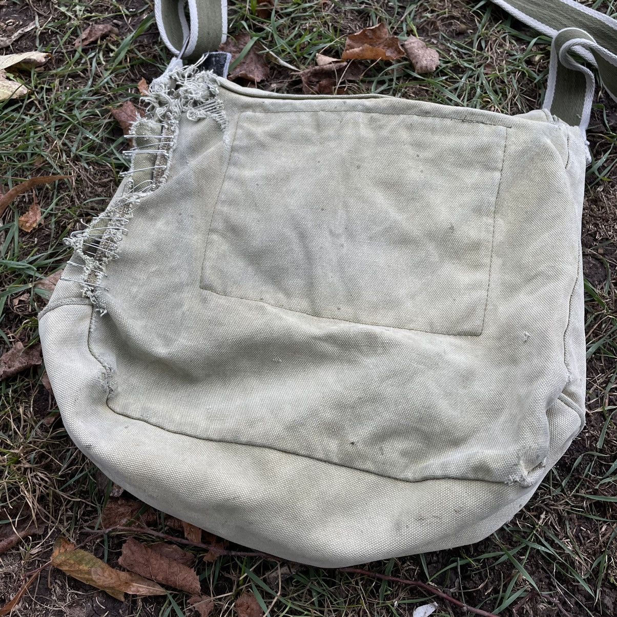 Vintage Vintage Y2K Canvas Crossbody Bag Graphic Patch Cream Slim OS Size ONE SIZE - 10 Thumbnail