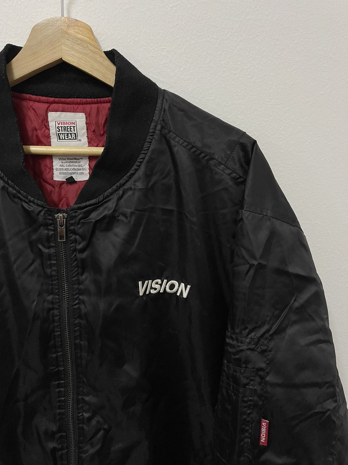 Japanese Brand × Vintage × Vision Streetwear Vision Streetwear Zip Up Style Bombers Jacket Size US XXL / EU 58 / 5 - 2 Thumbnail