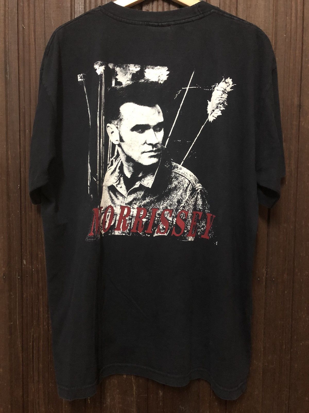 Band Tees × Morrissey × Vintage Vintage Morrisey The Smiths On Tour Big Print Rare T Shirt Size US XL / EU 56 / 4 - 6 Thumbnail