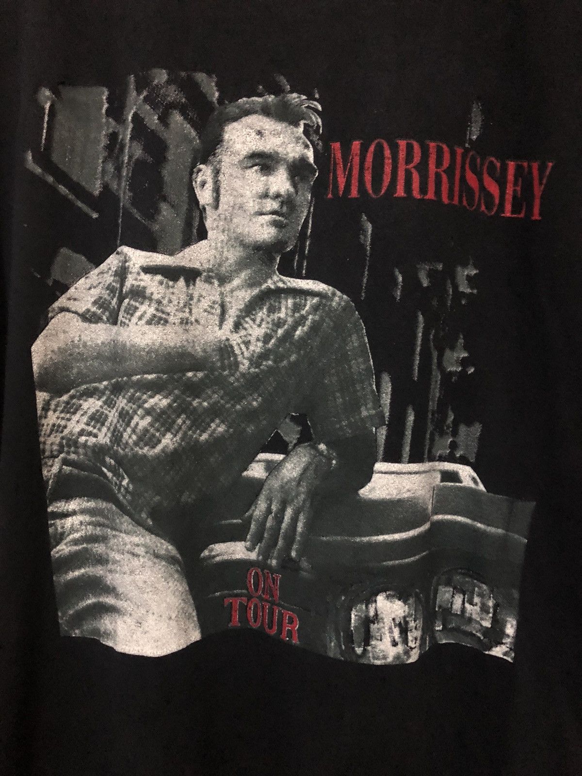 Band Tees × Morrissey × Vintage Vintage Morrisey The Smiths On Tour Big Print Rare T Shirt Size US XL / EU 56 / 4 - 2 Thumbnail