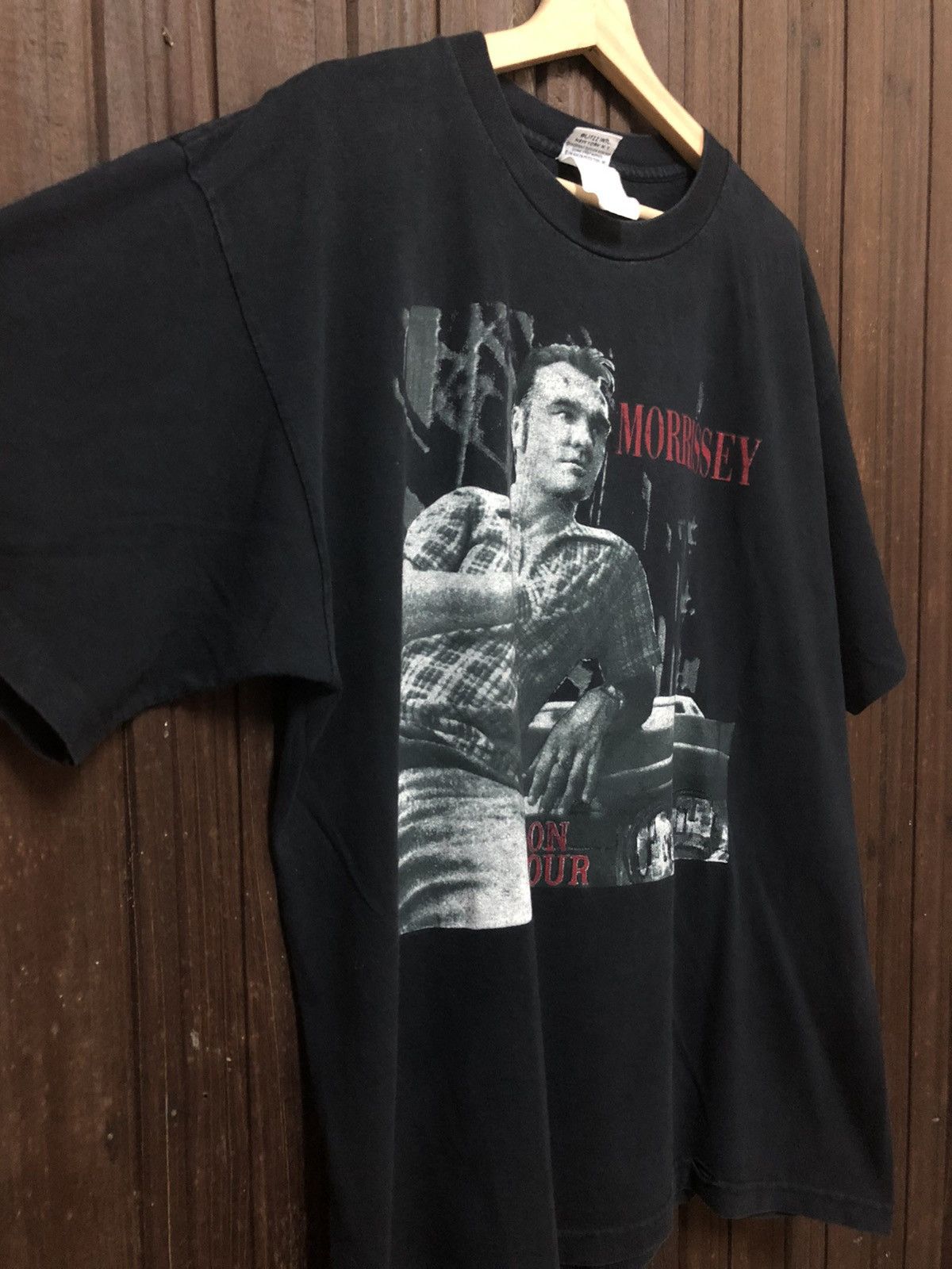 Band Tees × Morrissey × Vintage Vintage Morrisey The Smiths On Tour Big Print Rare T Shirt Size US XL / EU 56 / 4 - 5 Thumbnail