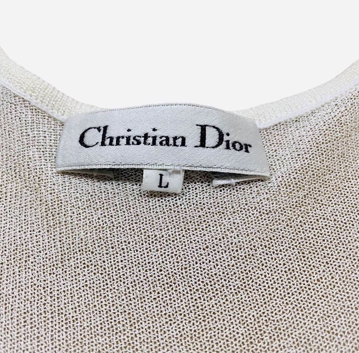 Dior Vintage CD Tank Top Size L / US 10 / IT 46 - 4 Thumbnail