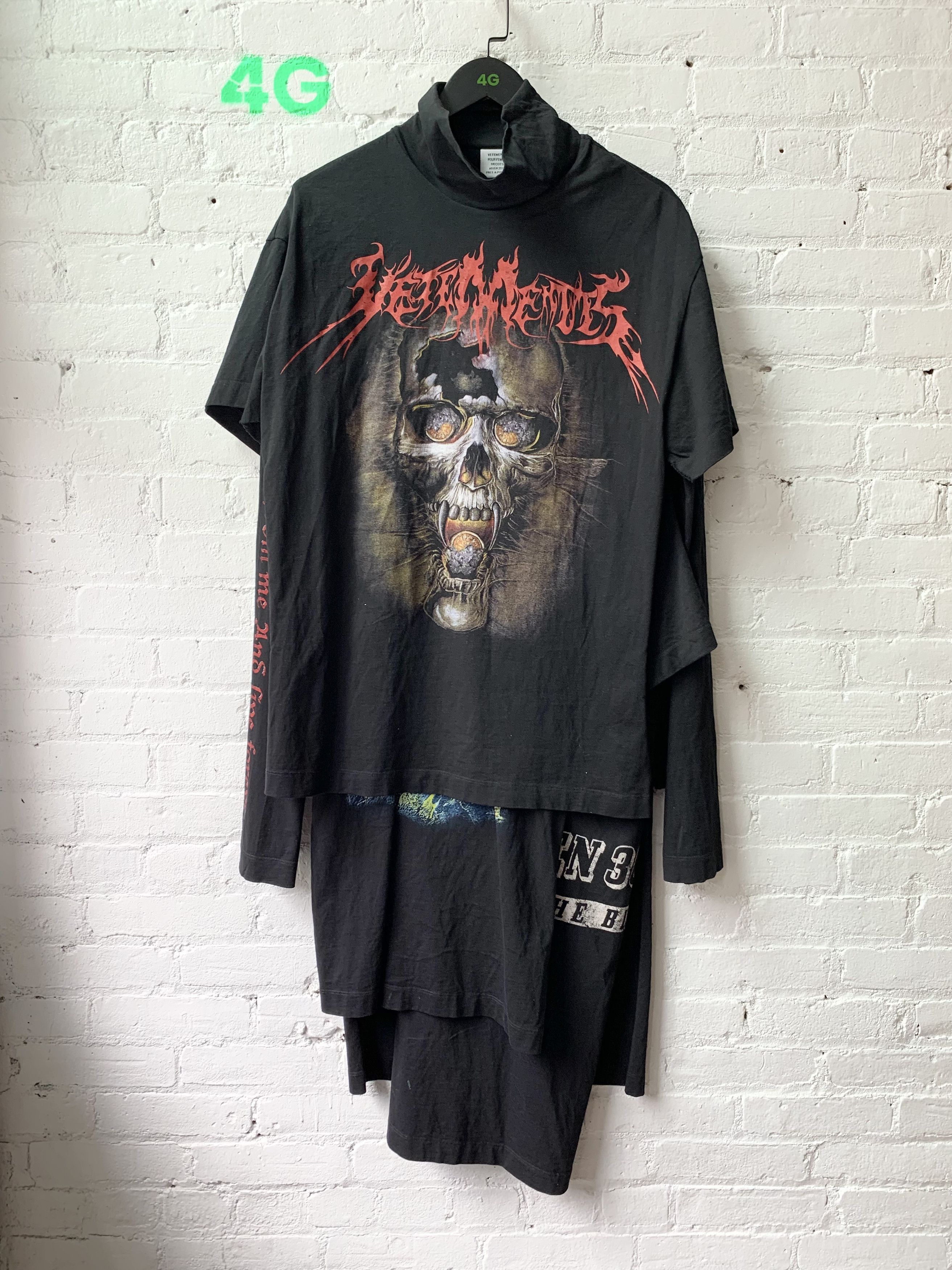 Vetements Vetements OG DEMNA Triple Layer Skull Shirt Sz XS | Grailed