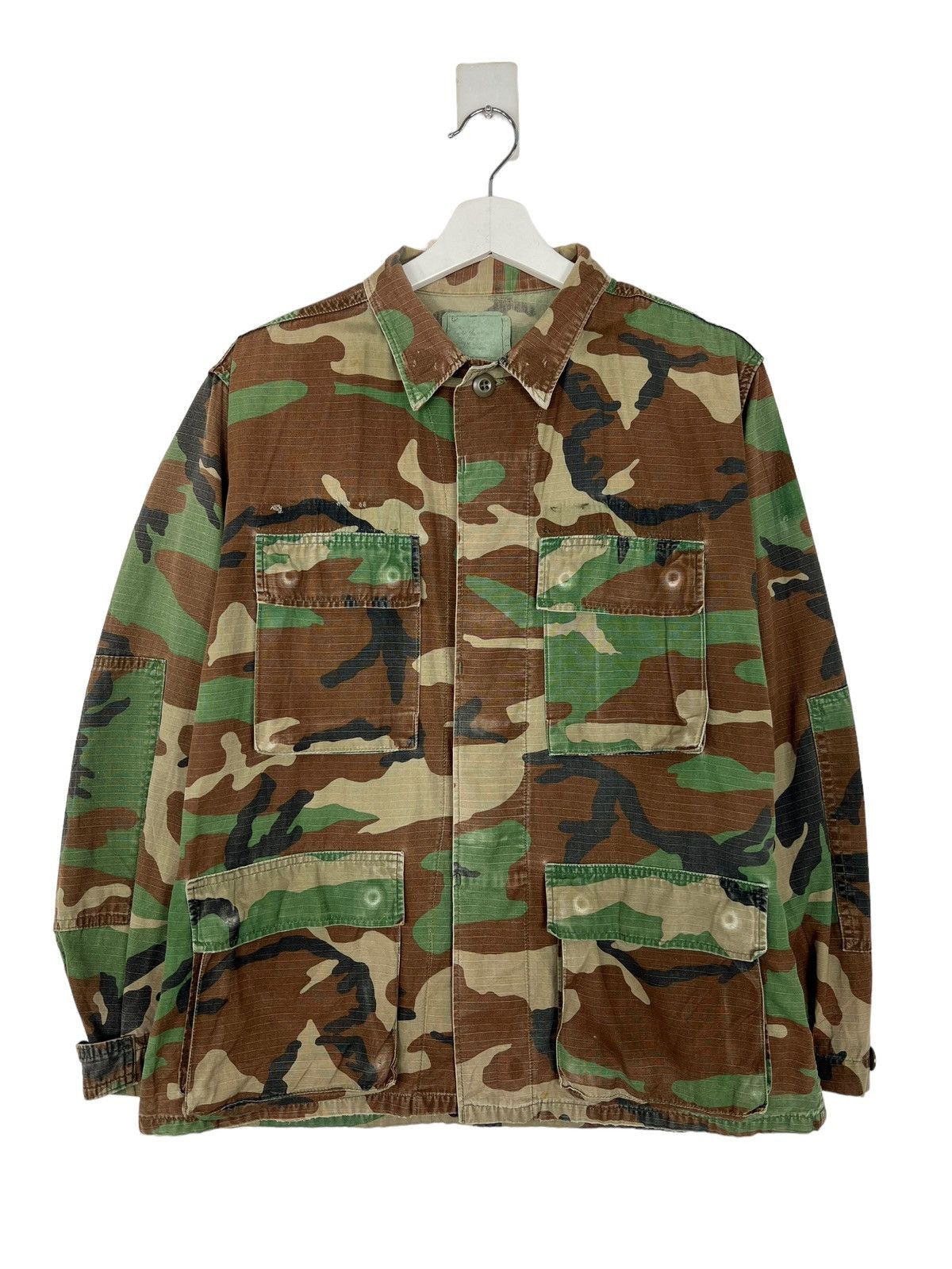 Vintage 🔥 TRUE VINTAGE MILITARY CAMO JACKET Size US M / EU 48-50 / 2 - 2 Thumbnail