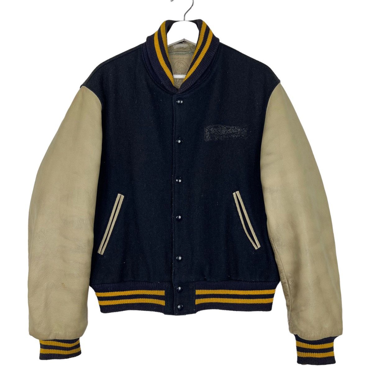 Golden Bear 🔥 VINTAGE GOLDEN BEAR VARSITY BOMBER JACKET MADE IN USA Size US M / EU 48-50 / 2 - 1 Thumbnail