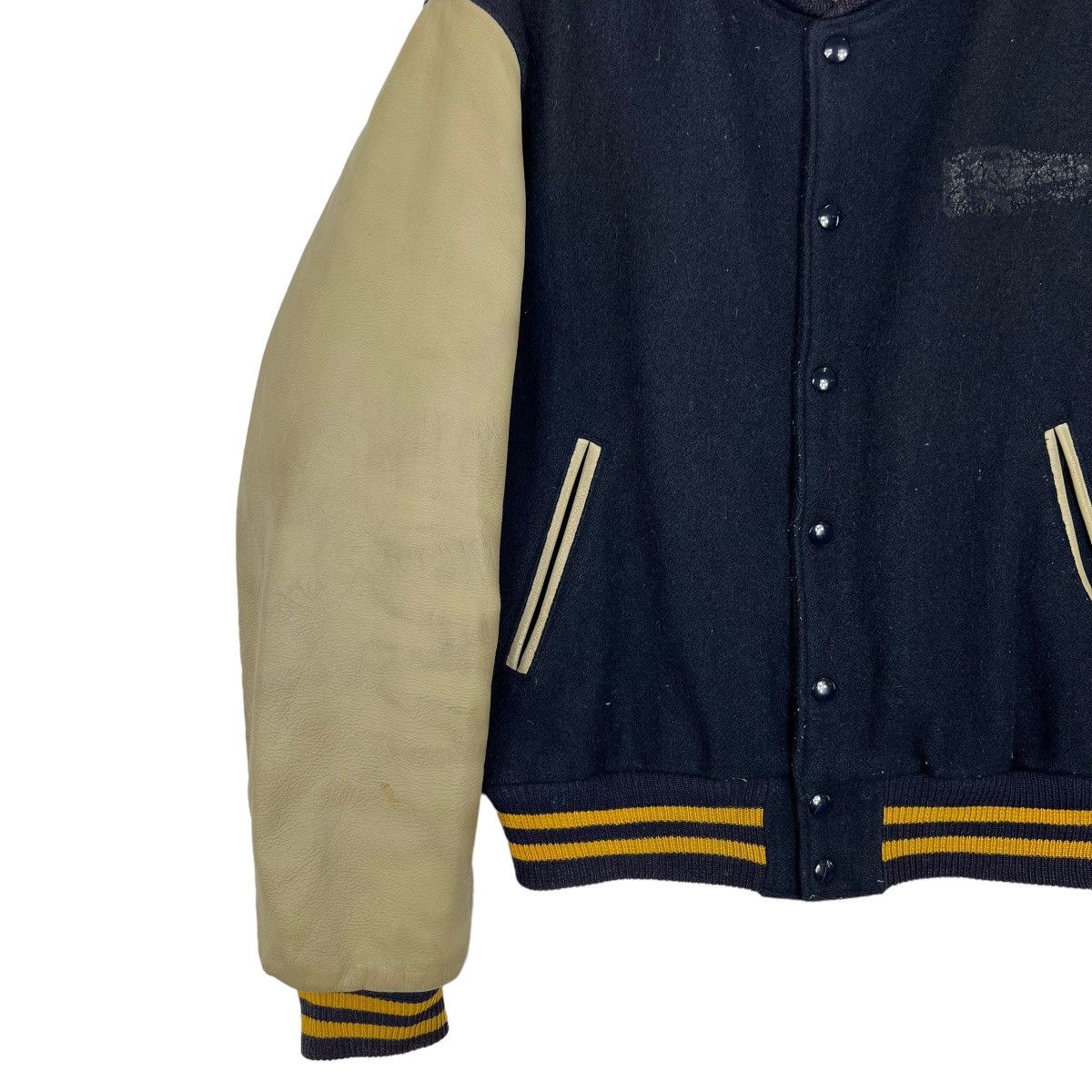 Golden Bear 🔥 VINTAGE GOLDEN BEAR VARSITY BOMBER JACKET MADE IN USA Size US M / EU 48-50 / 2 - 3 Thumbnail