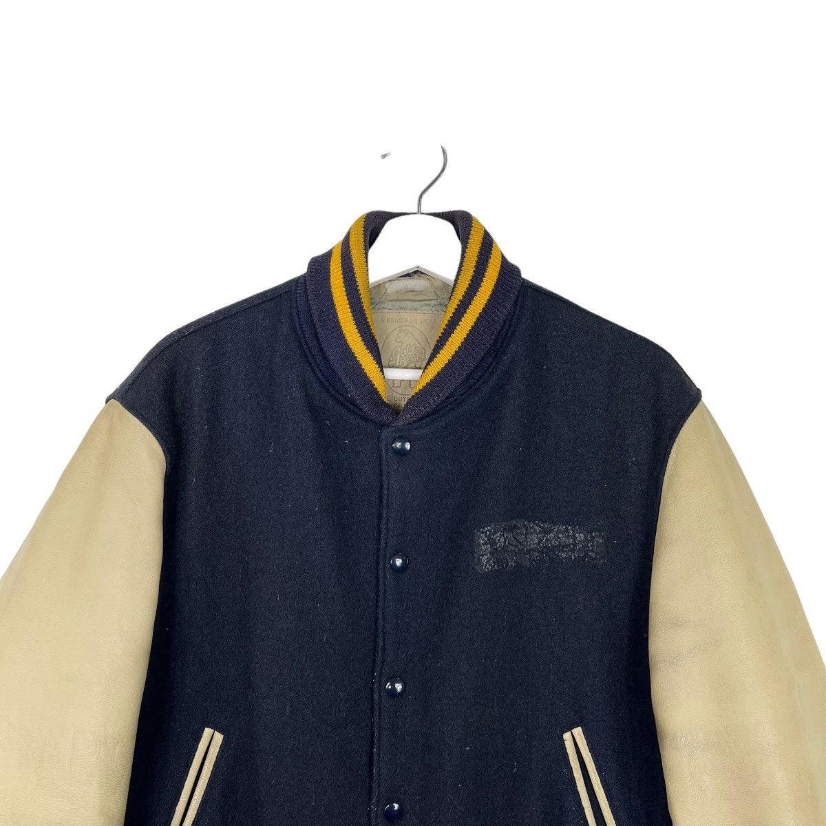 Golden Bear 🔥 VINTAGE GOLDEN BEAR VARSITY BOMBER JACKET MADE IN USA Size US M / EU 48-50 / 2 - 4 Thumbnail