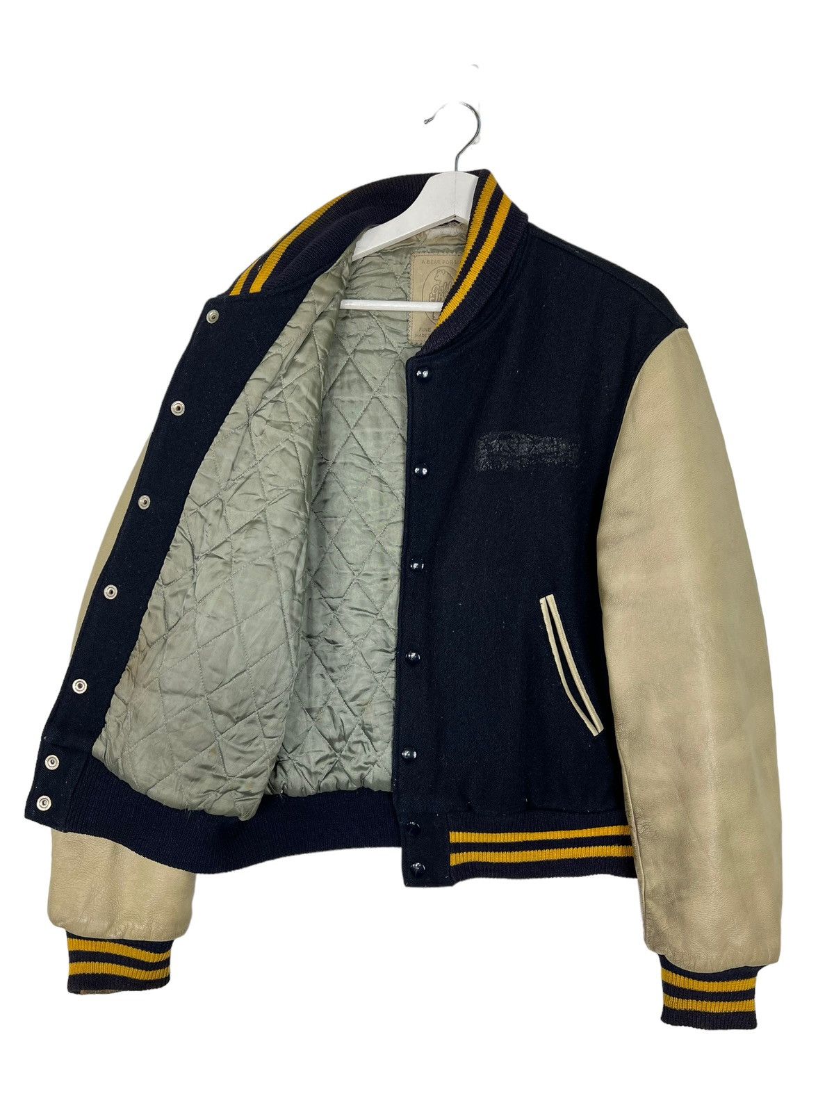 Golden Bear 🔥 VINTAGE GOLDEN BEAR VARSITY BOMBER JACKET MADE IN USA Size US M / EU 48-50 / 2 - 7 Thumbnail