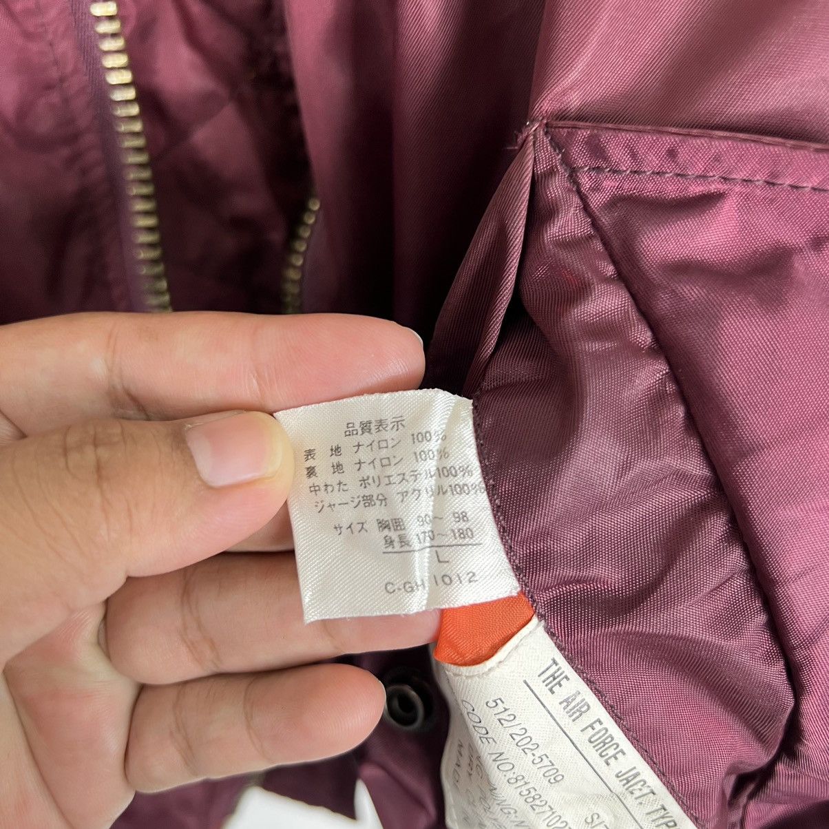 Japanese Brand 🔥 RIOT THE AIR FORCE MA-1 BOMBER JACKET Size US L / EU 52-54 / 3 - 13 Thumbnail