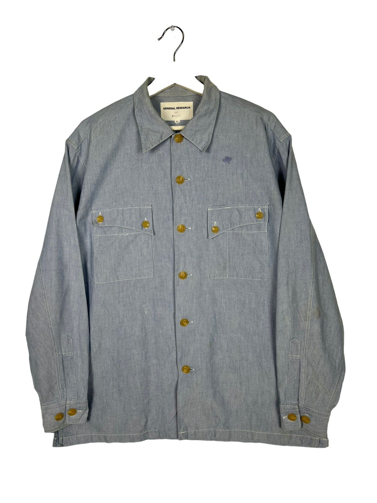 General Research 🔥 1997 GENERAL RESEARCH STYLE 183 SHIRT JACKET Size US L / EU 52-54 / 3 - 3 Thumbnail