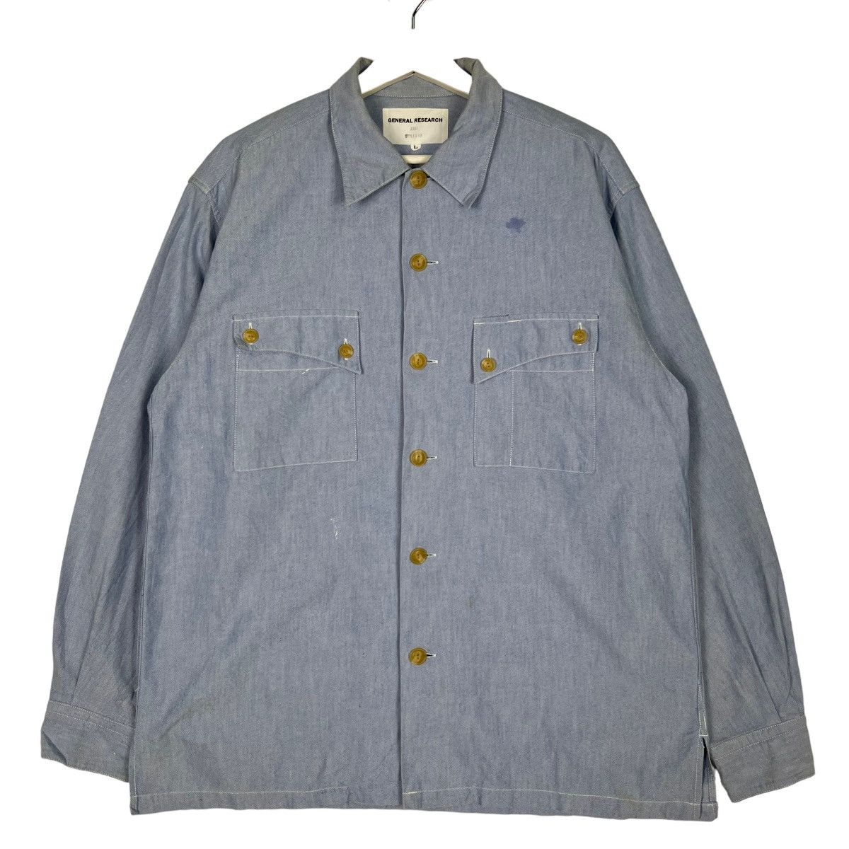 General Research 🔥 1997 GENERAL RESEARCH STYLE 183 SHIRT JACKET Size US L / EU 52-54 / 3 - 2 Thumbnail