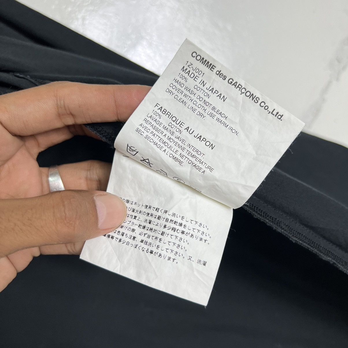 Comme des Garcons 🔥AD2016 BLACK COMME DES GARCONS MANDARIN JACKET Size US M / EU 48-50 / 2 - 12 Thumbnail