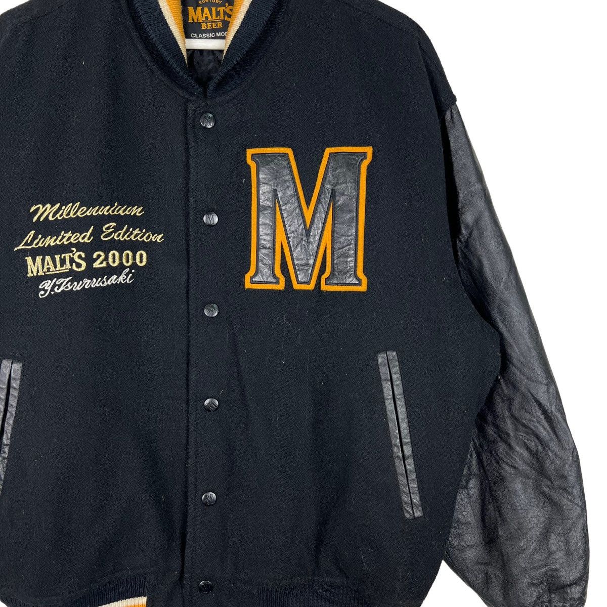 Japanese Brand 🔥 VINTAGE SUNTORY MALTS BEER CLASSIC MODEL VARSITY JACKET Size US M / EU 48-50 / 2 - 6 Thumbnail