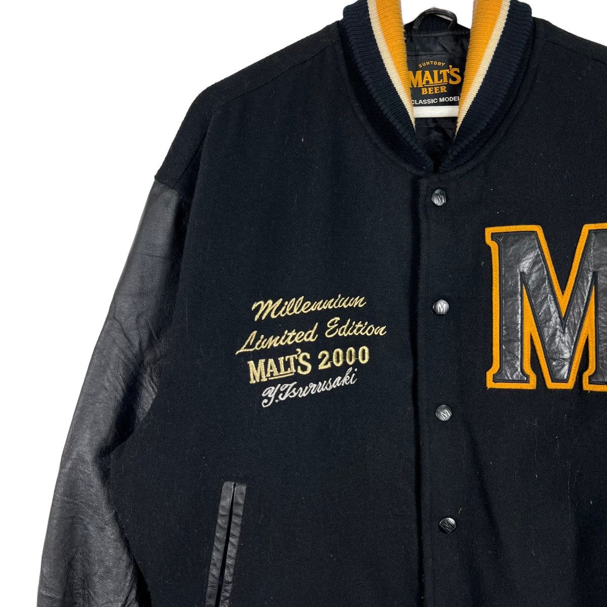 Japanese Brand 🔥 VINTAGE SUNTORY MALTS BEER CLASSIC MODEL VARSITY JACKET Size US M / EU 48-50 / 2 - 5 Thumbnail