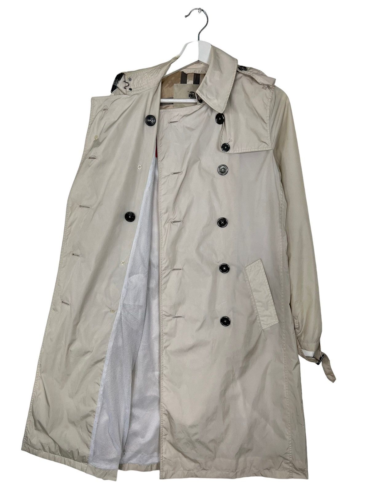 Burberry BURBERRY DOUBLE BREAST NYLON TRENCH COAT Size US S / EU 44-46 / 1 - 6 Thumbnail