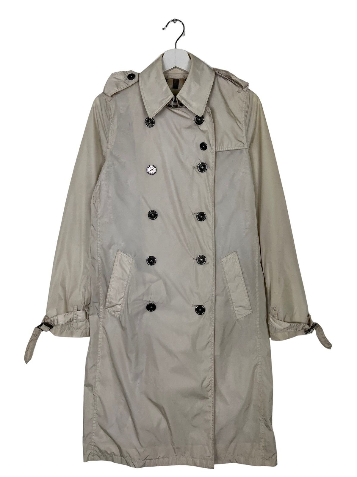 Burberry BURBERRY DOUBLE BREAST NYLON TRENCH COAT Size US S / EU 44-46 / 1 - 2 Thumbnail