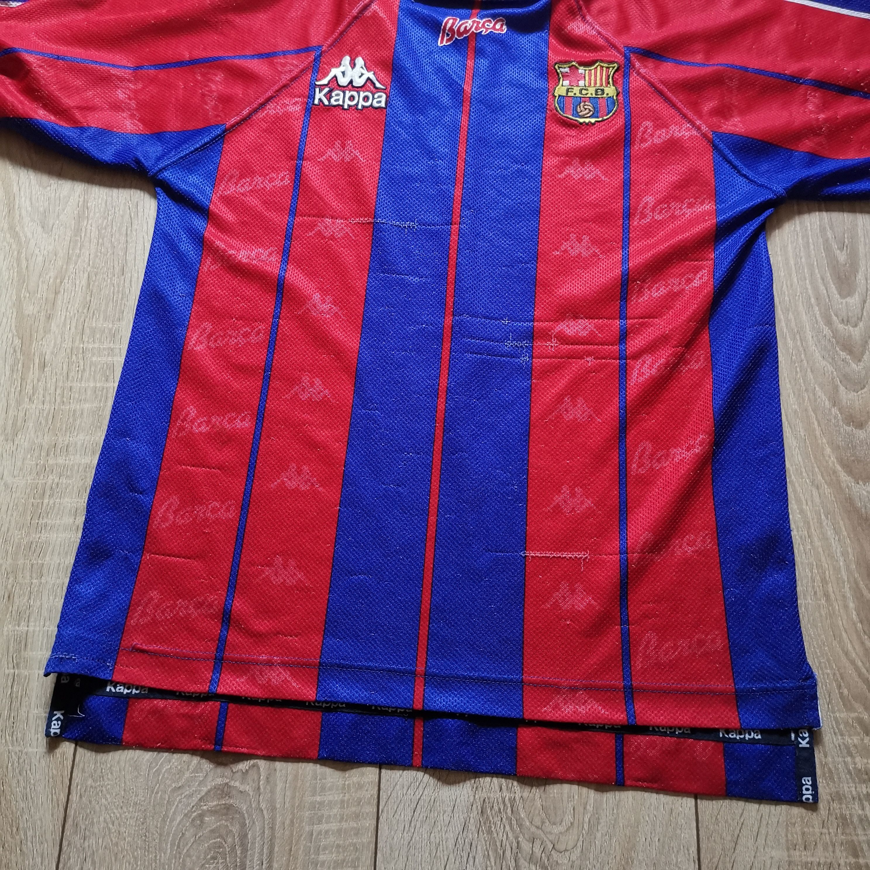 Kappa Kappa Barcelona 1997 1998 home jersey soccer football Size US S / EU 44-46 / 1 - 3 Thumbnail