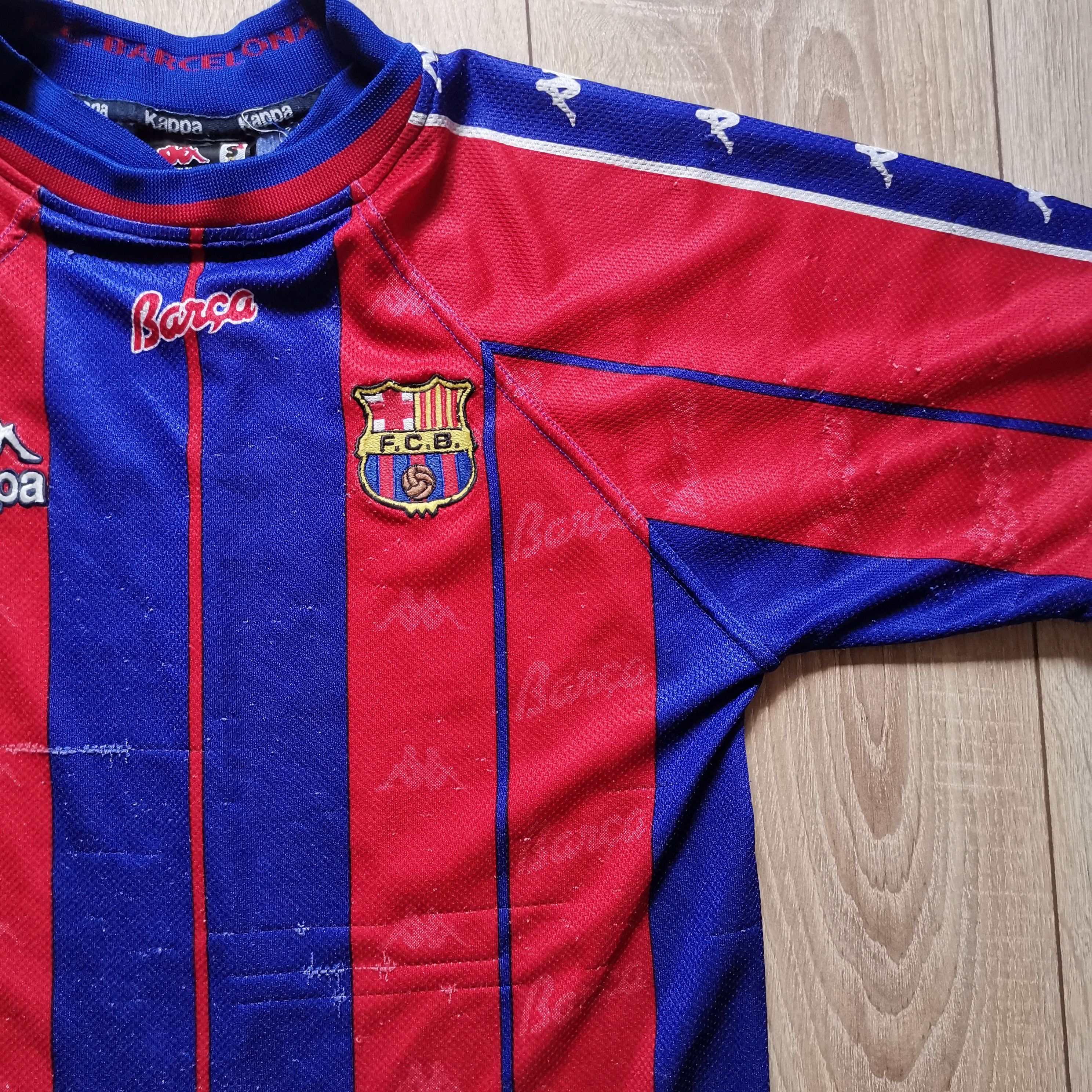 Kappa Kappa Barcelona 1997 1998 home jersey soccer football Size US S / EU 44-46 / 1 - 5 Thumbnail