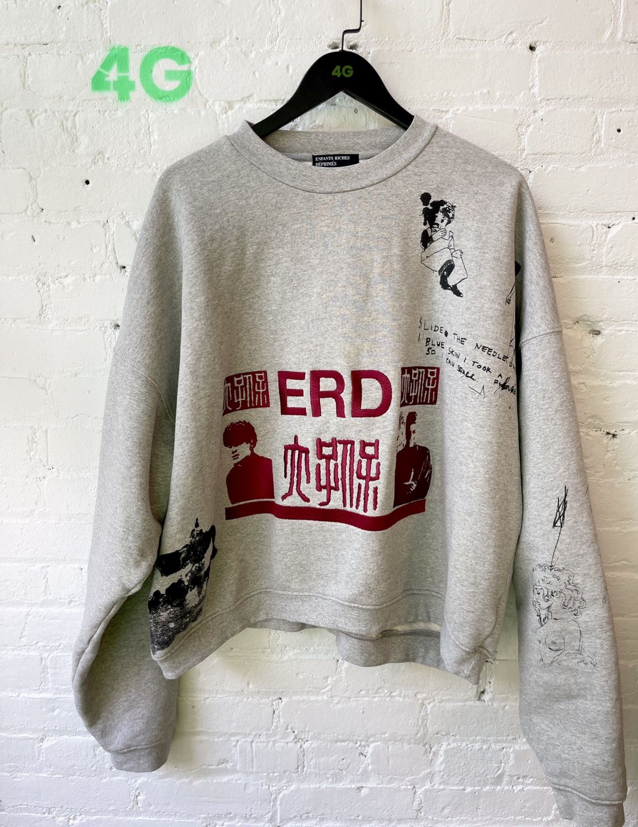 Enfants Riches Deprimes ERD PERVERTED MASTURBATING GIRL SWEATER XL Size US XL / EU 56 / 4 - 2 Thumbnail
