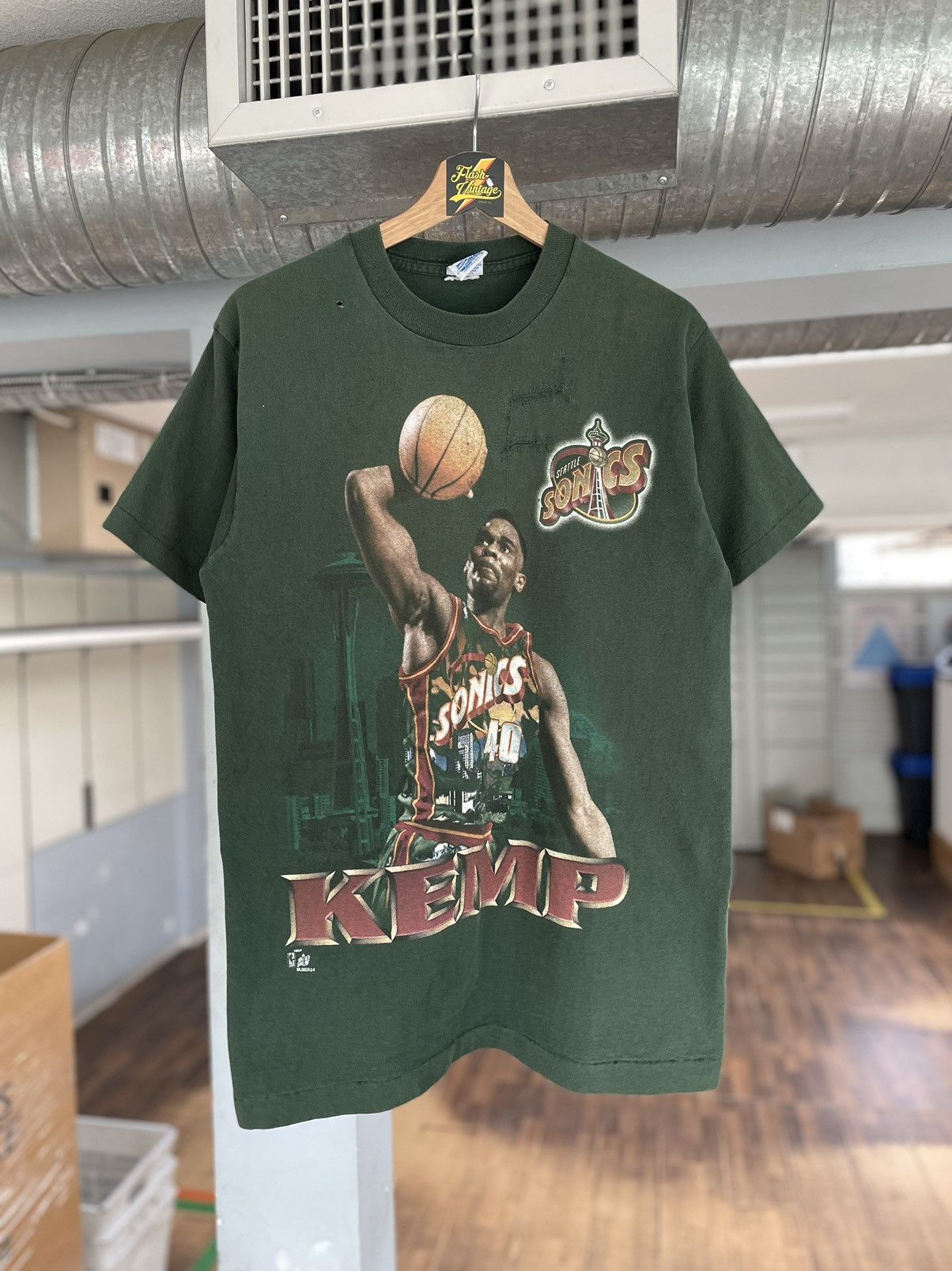 Vintage 1994 Seattle SuperSonics NBA Basketball Graphic T, Grailed