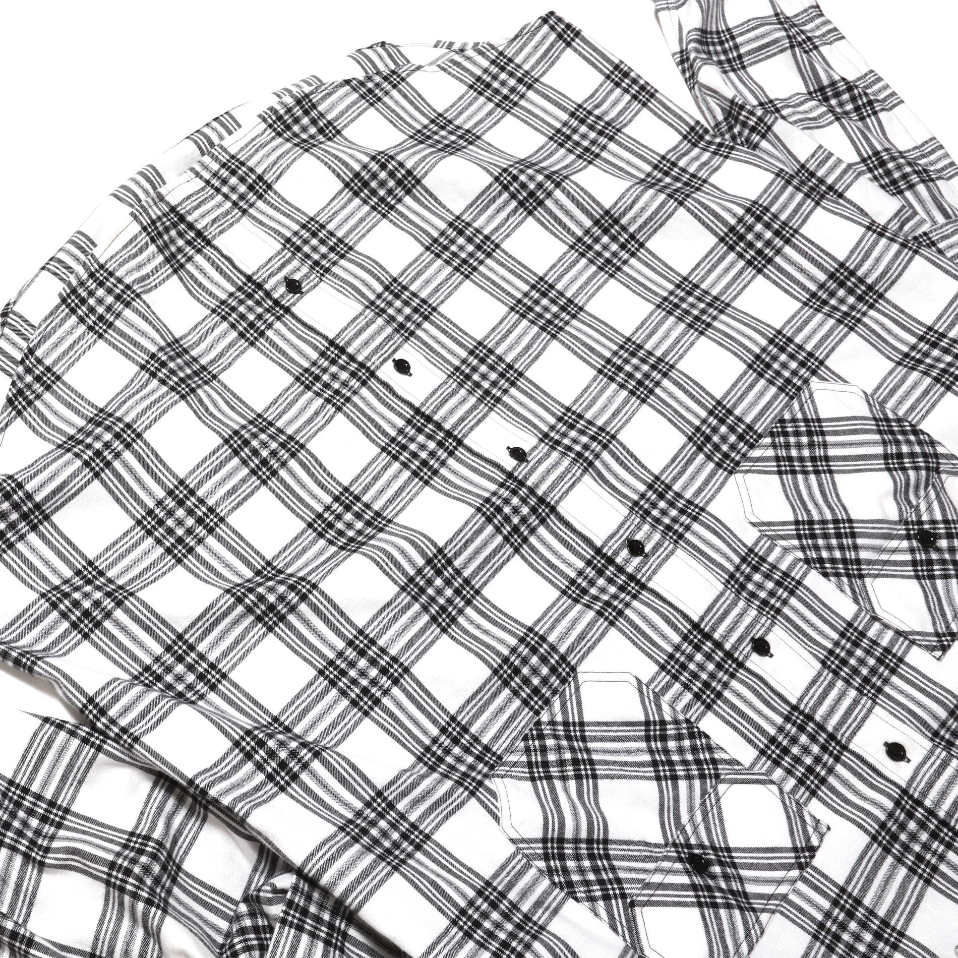Balenciaga AW18 Oversized Slashed Sleeve Plaid Flannel Shirt Size US XL / EU 56 / 4 - 4 Thumbnail